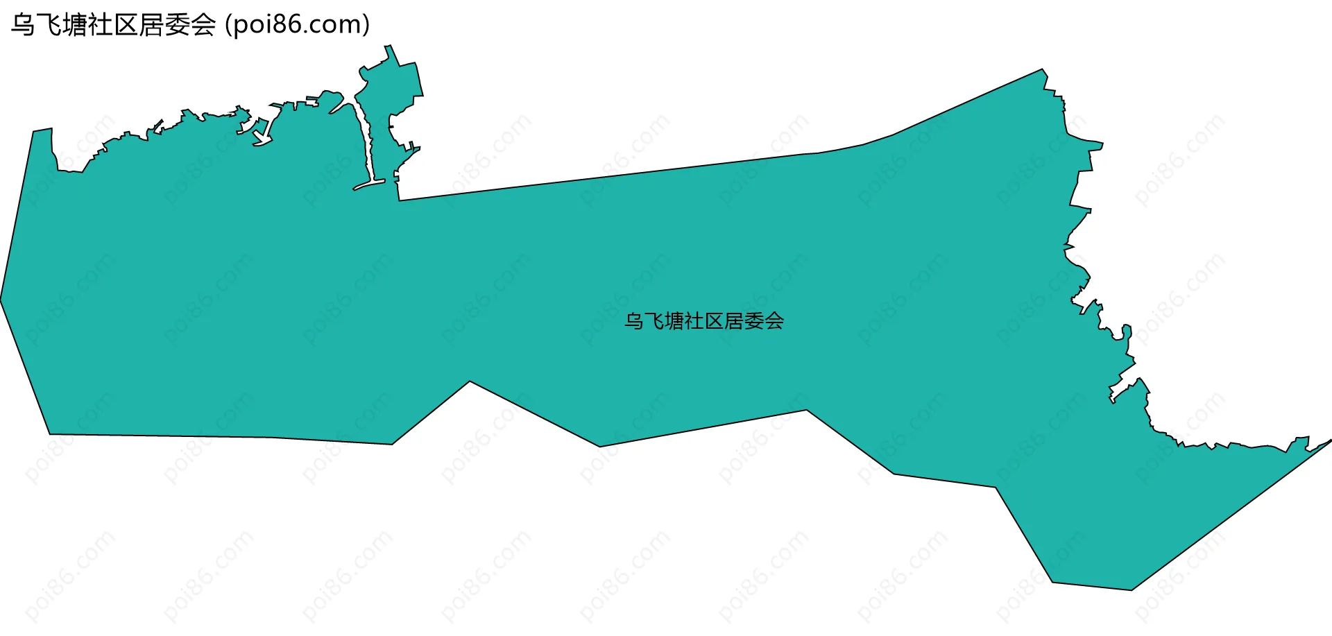 乌飞塘社区居委会边界地图