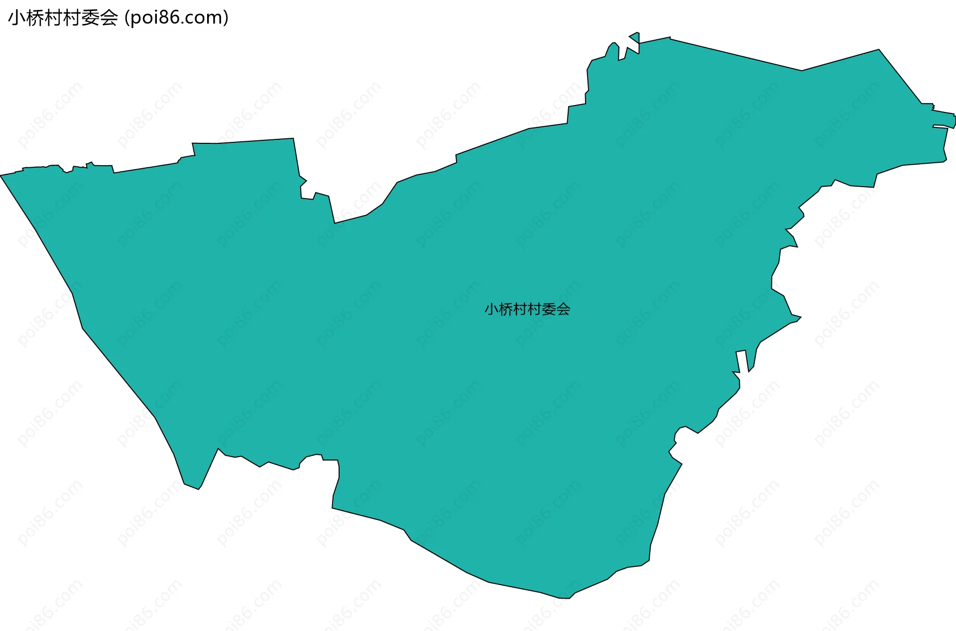 小桥村村委会边界地图