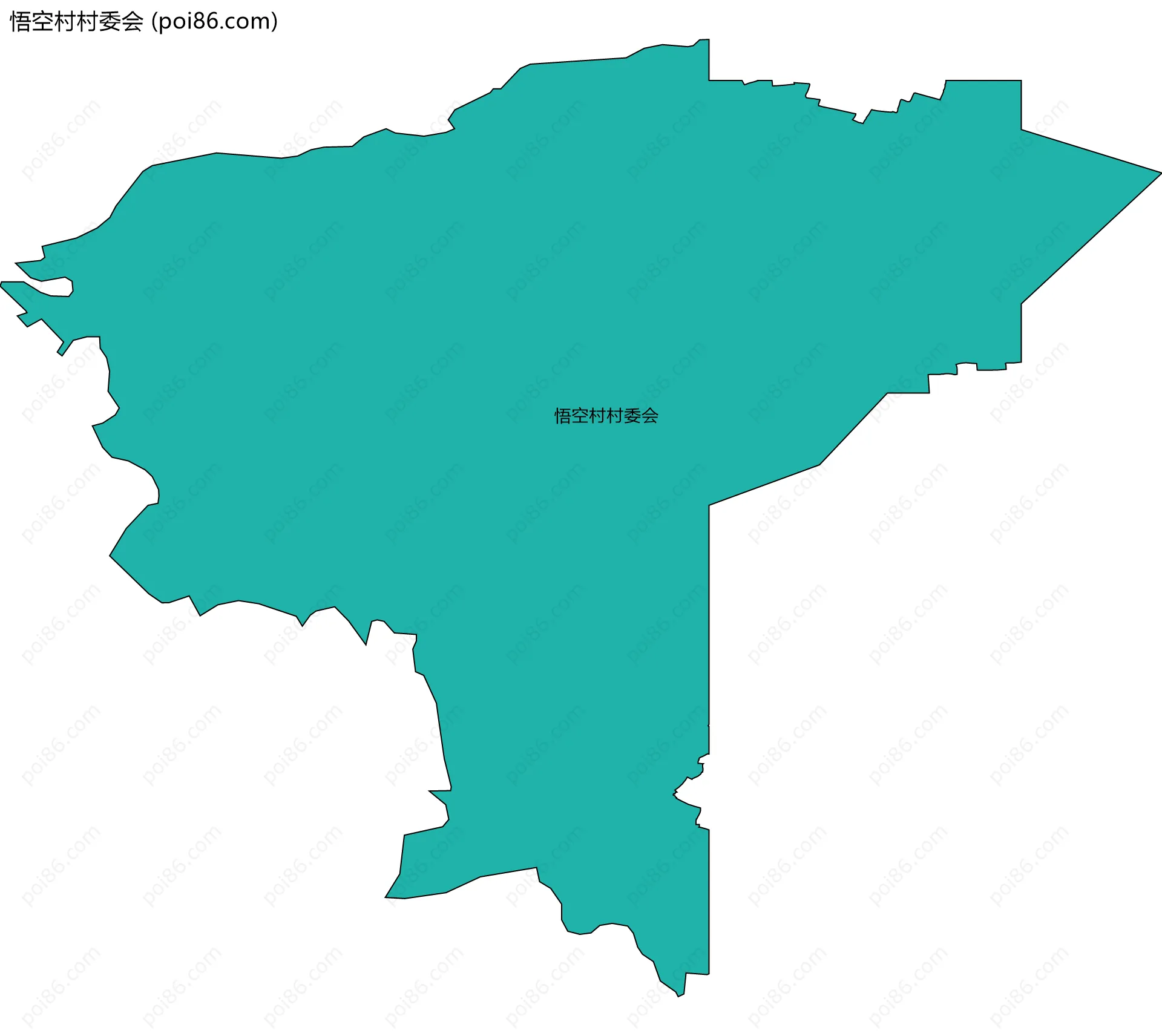 悟空村村委会边界地图