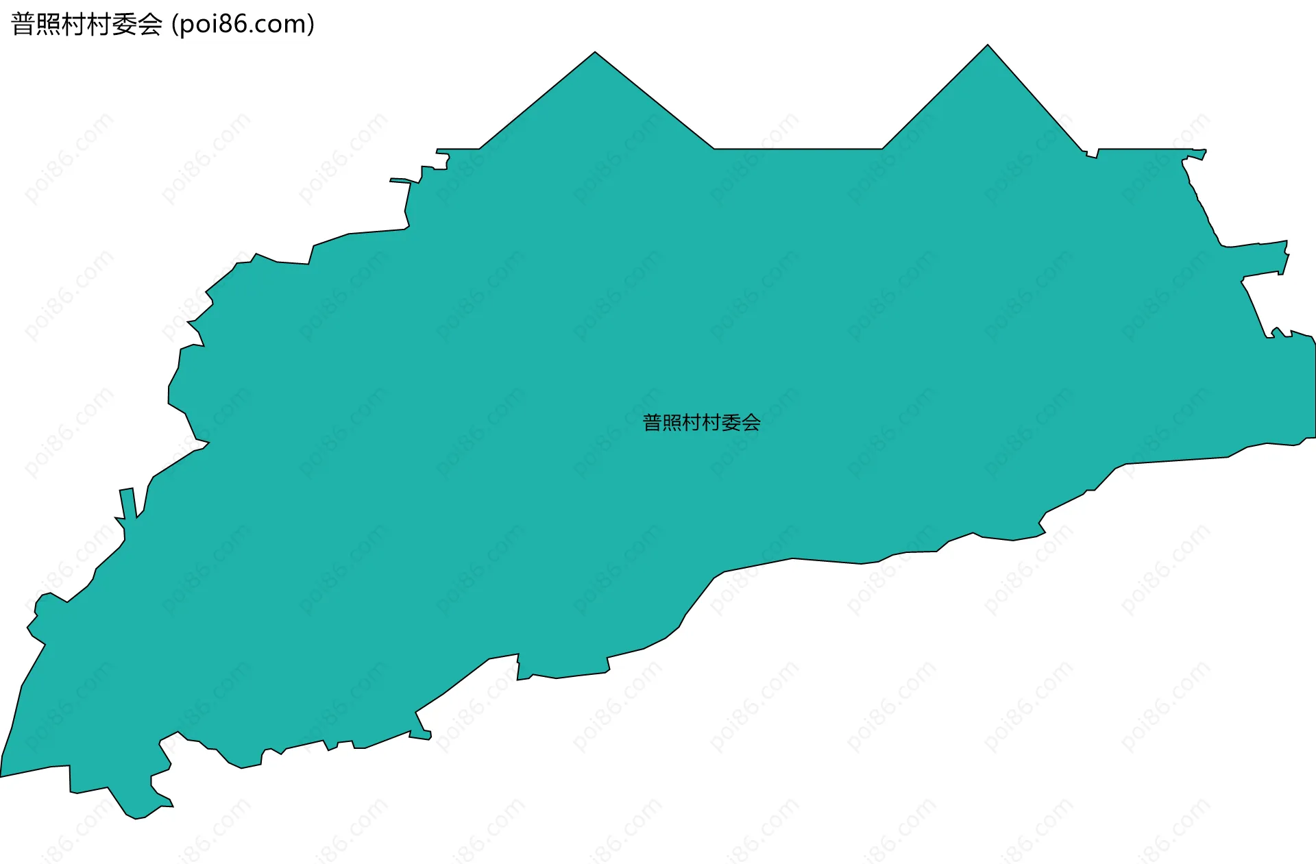 普照村村委会边界地图