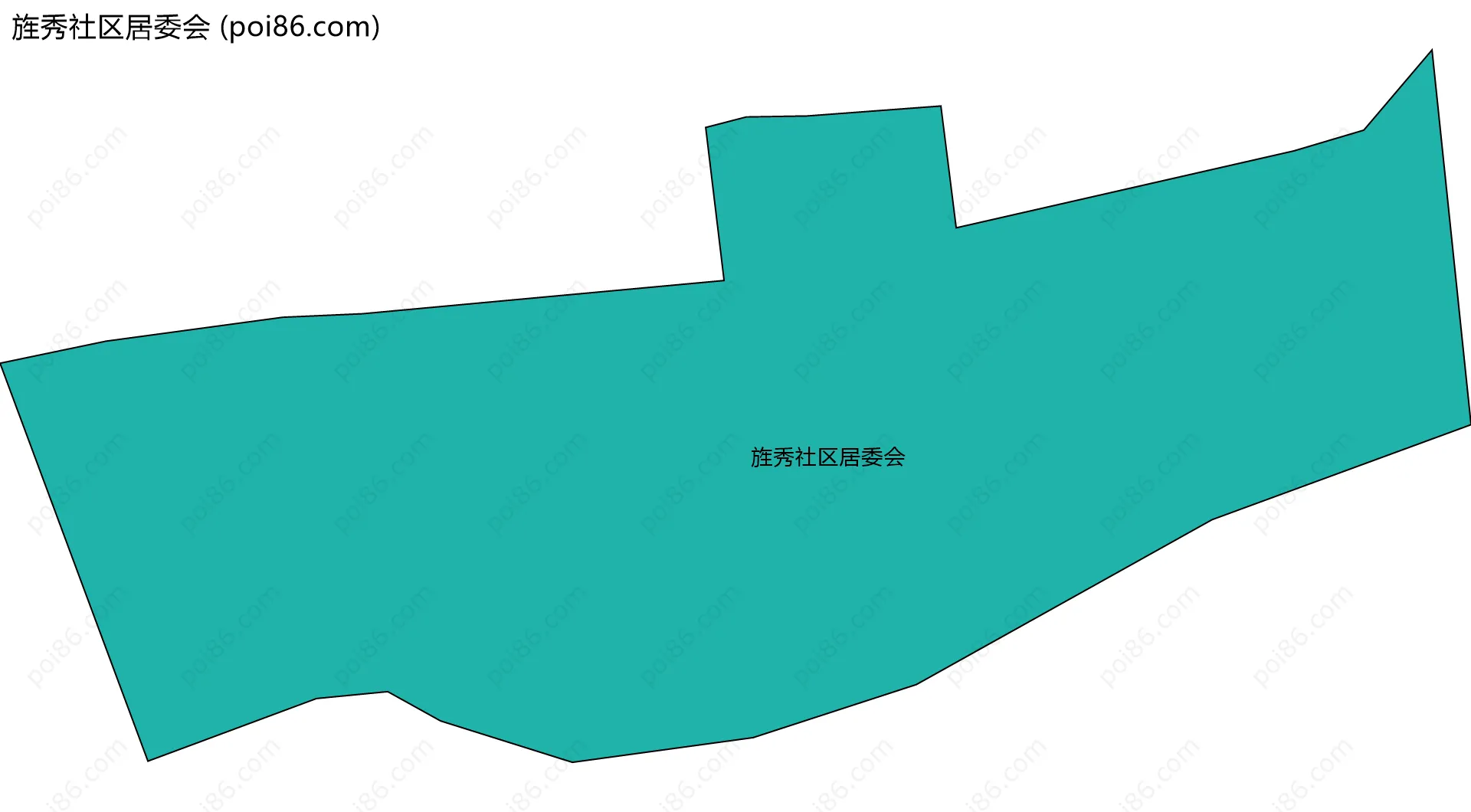 旌秀社区居委会边界地图
