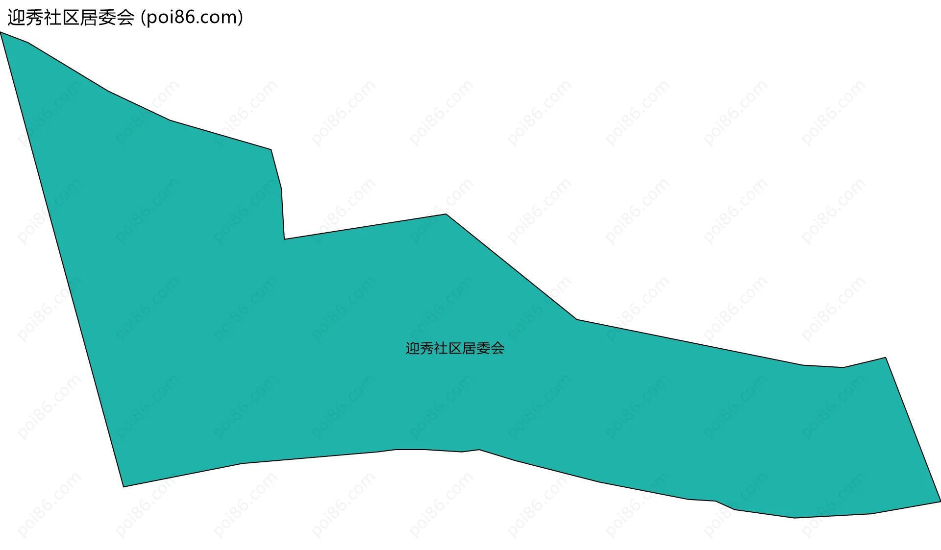 迎秀社区居委会边界地图