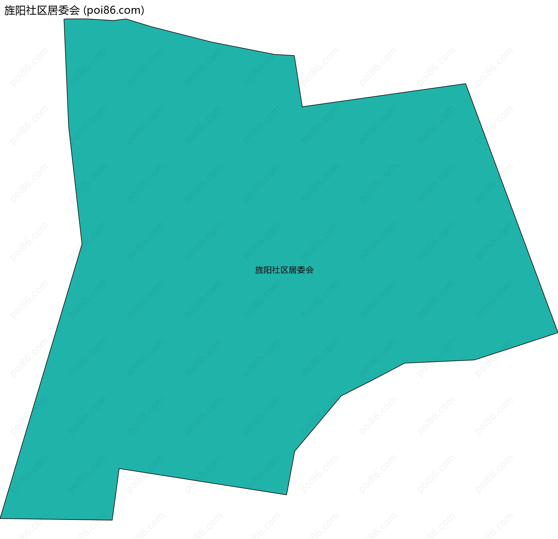 旌阳社区居委会边界地图