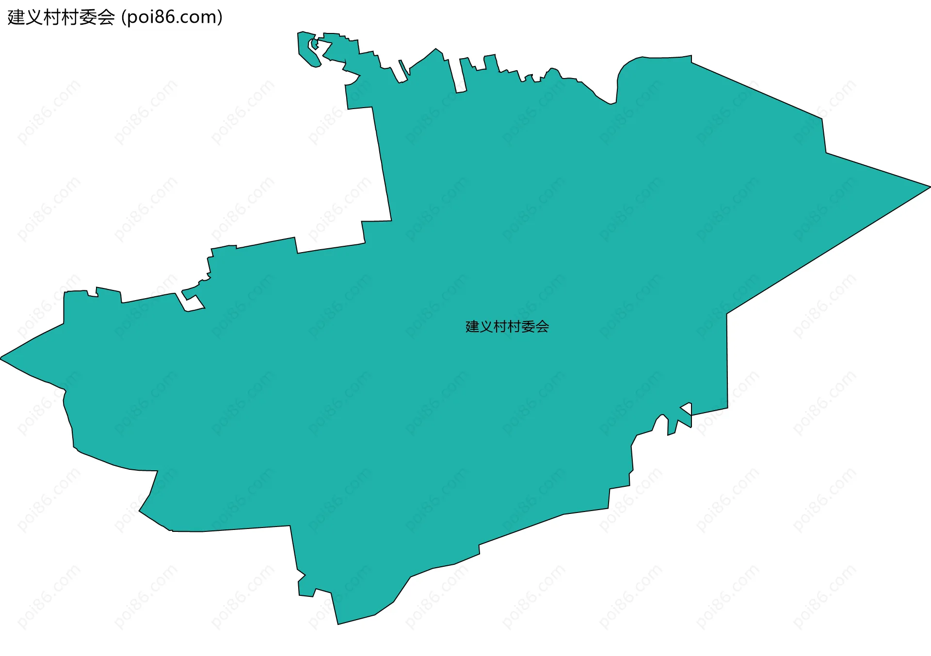 建义村村委会边界地图