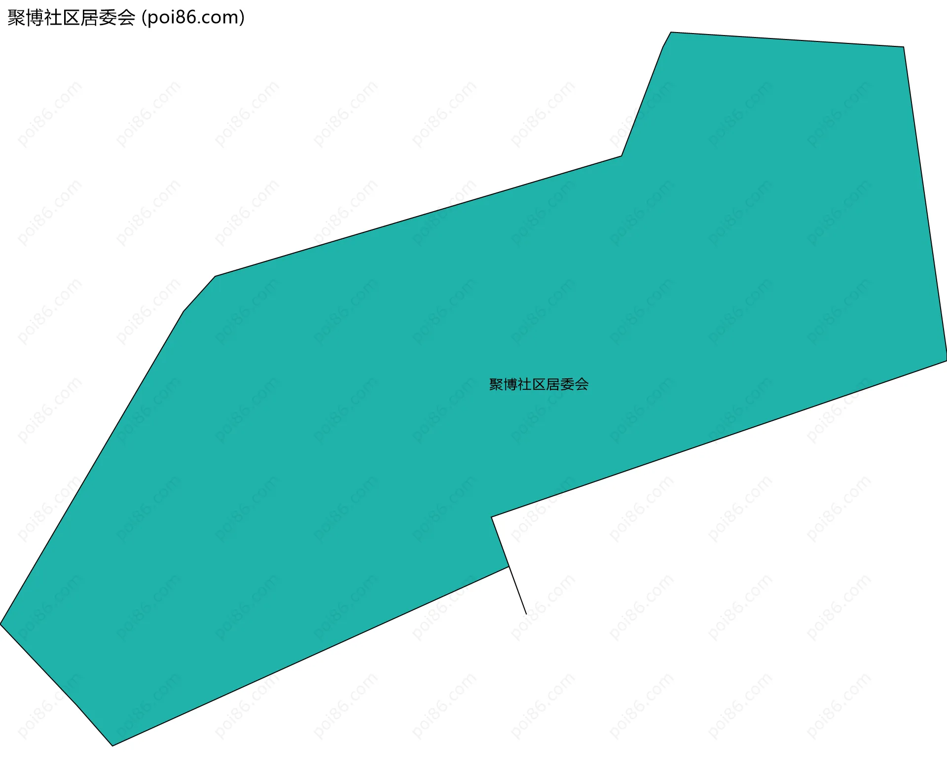 聚博社区居委会边界地图
