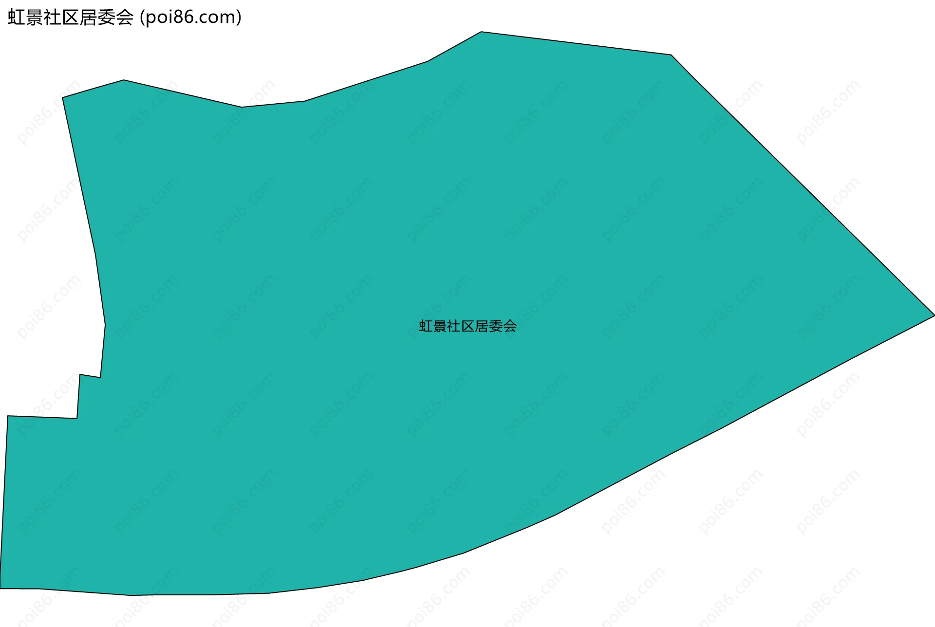 虹景社区居委会边界地图