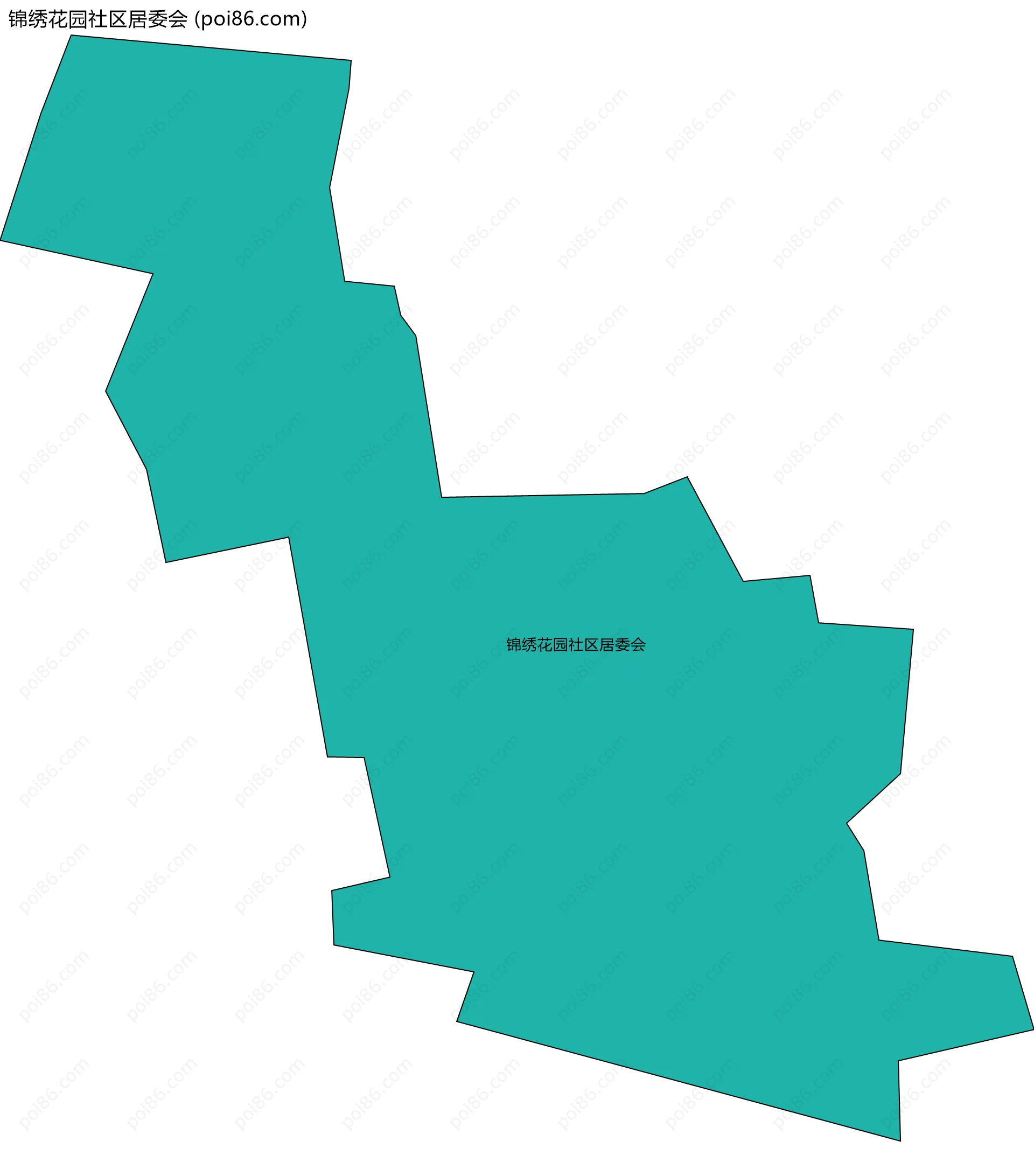 锦绣花园社区居委会边界地图