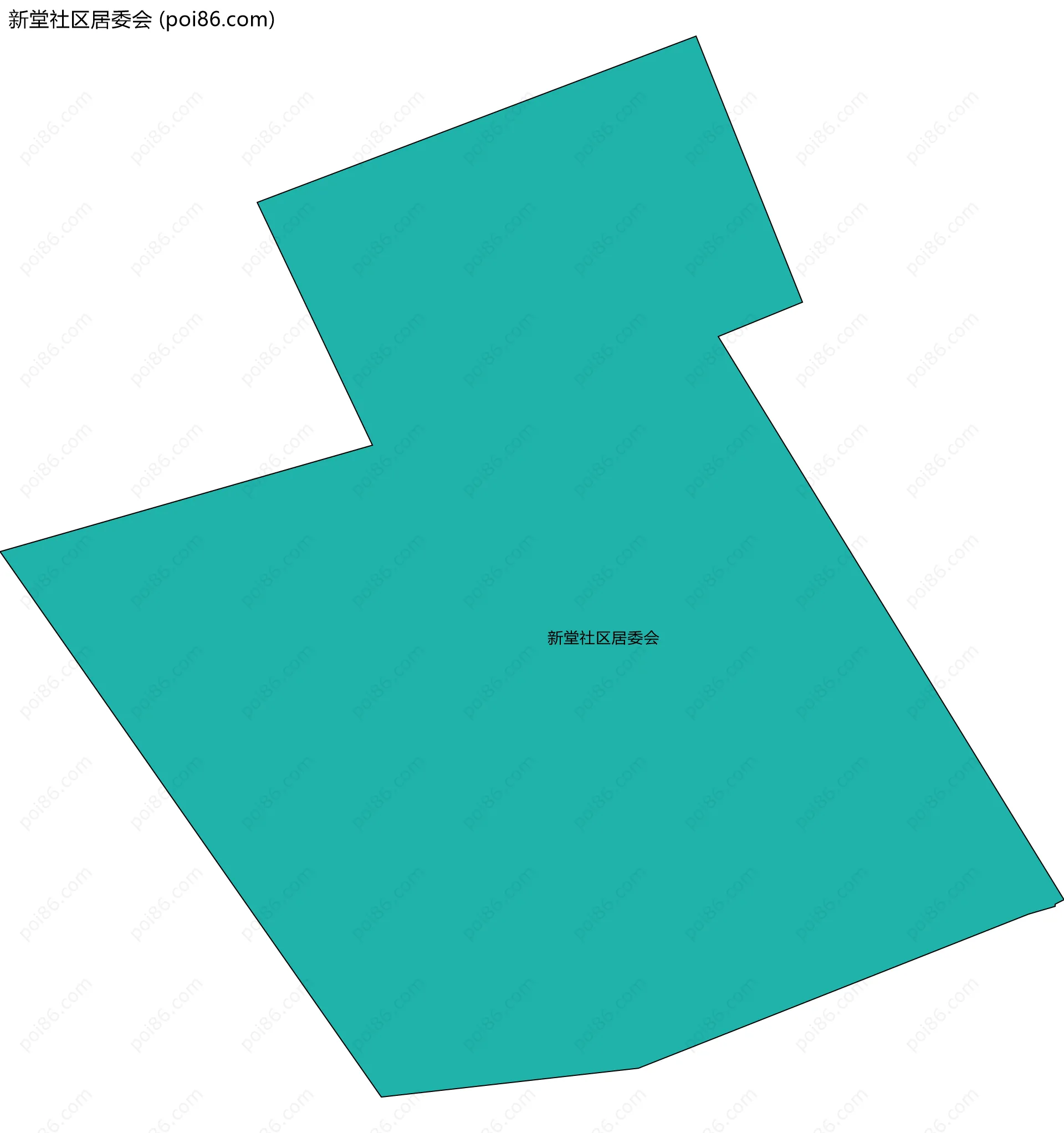 新堂社区居委会边界地图