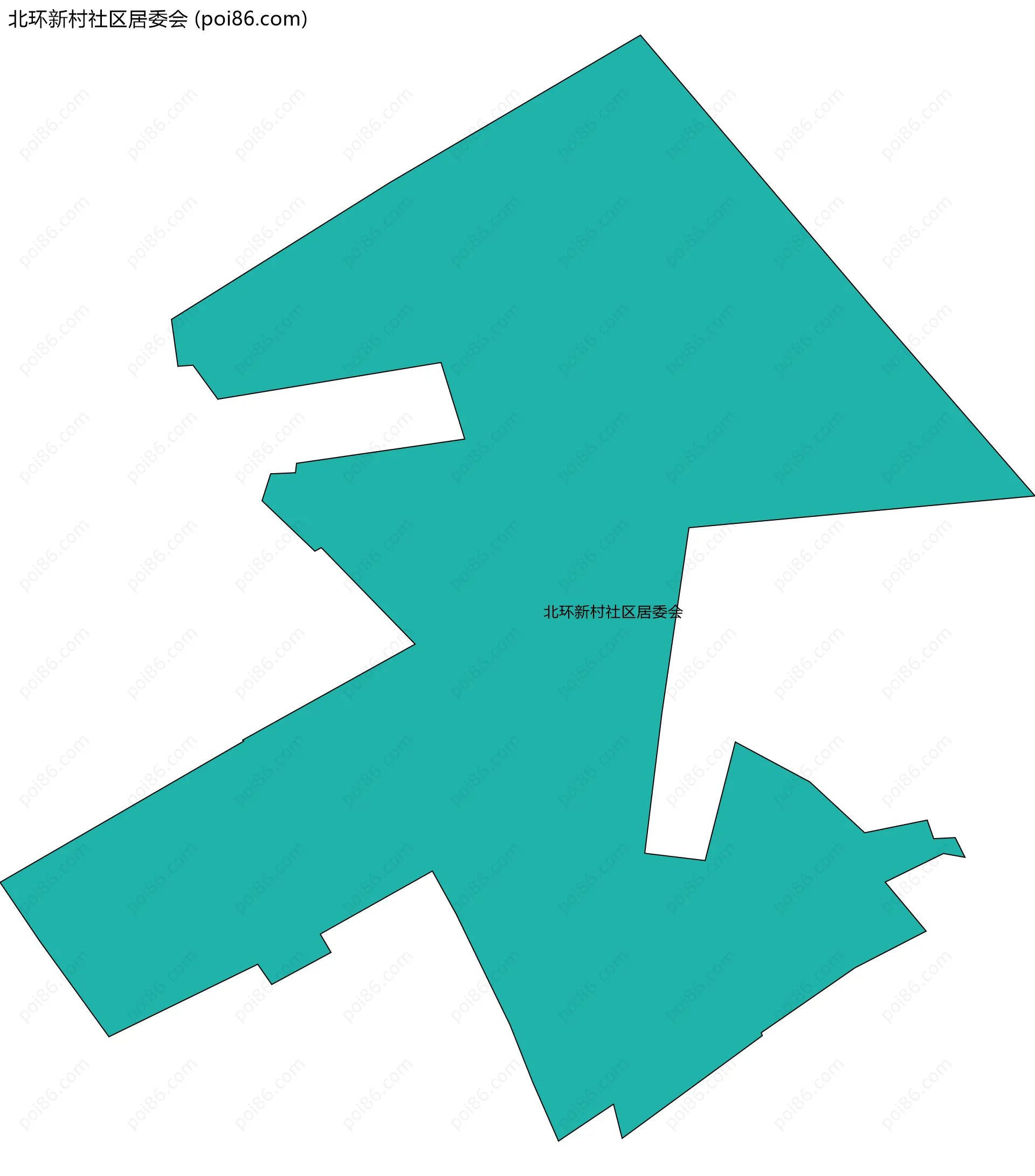 北环新村社区居委会边界地图