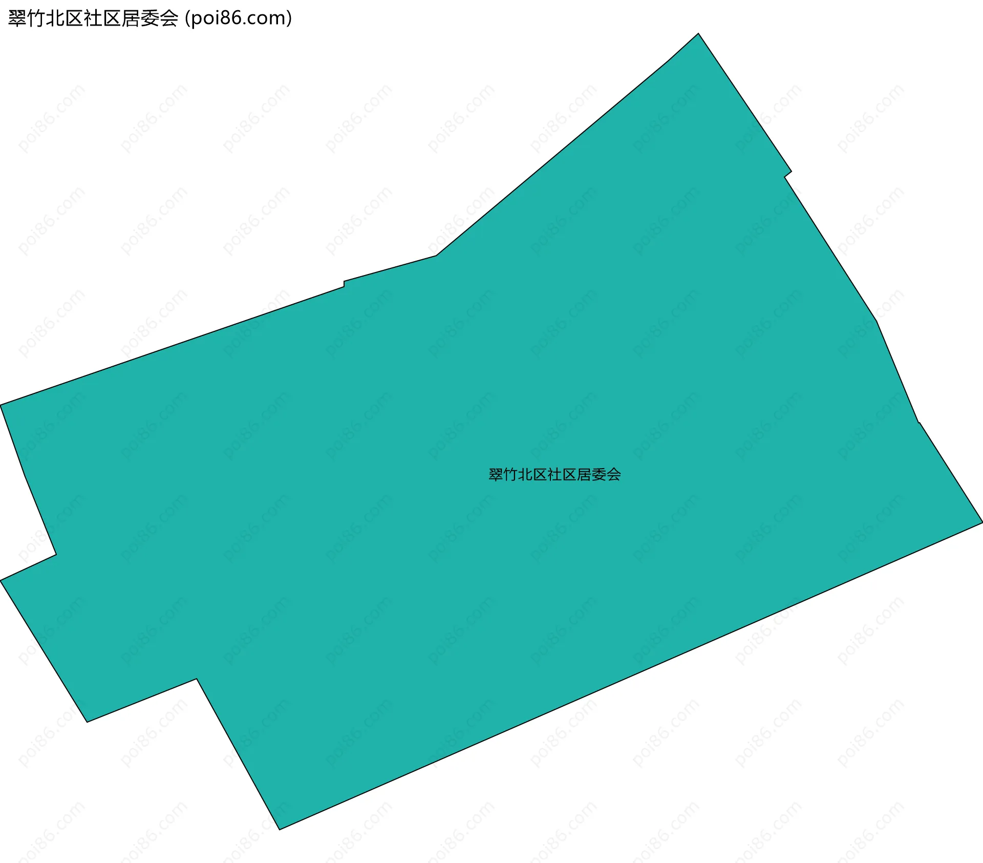 翠竹北区社区居委会边界地图