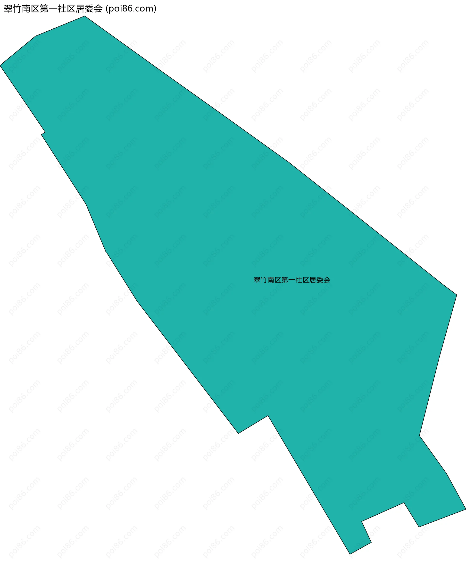 翠竹南区第一社区居委会边界地图