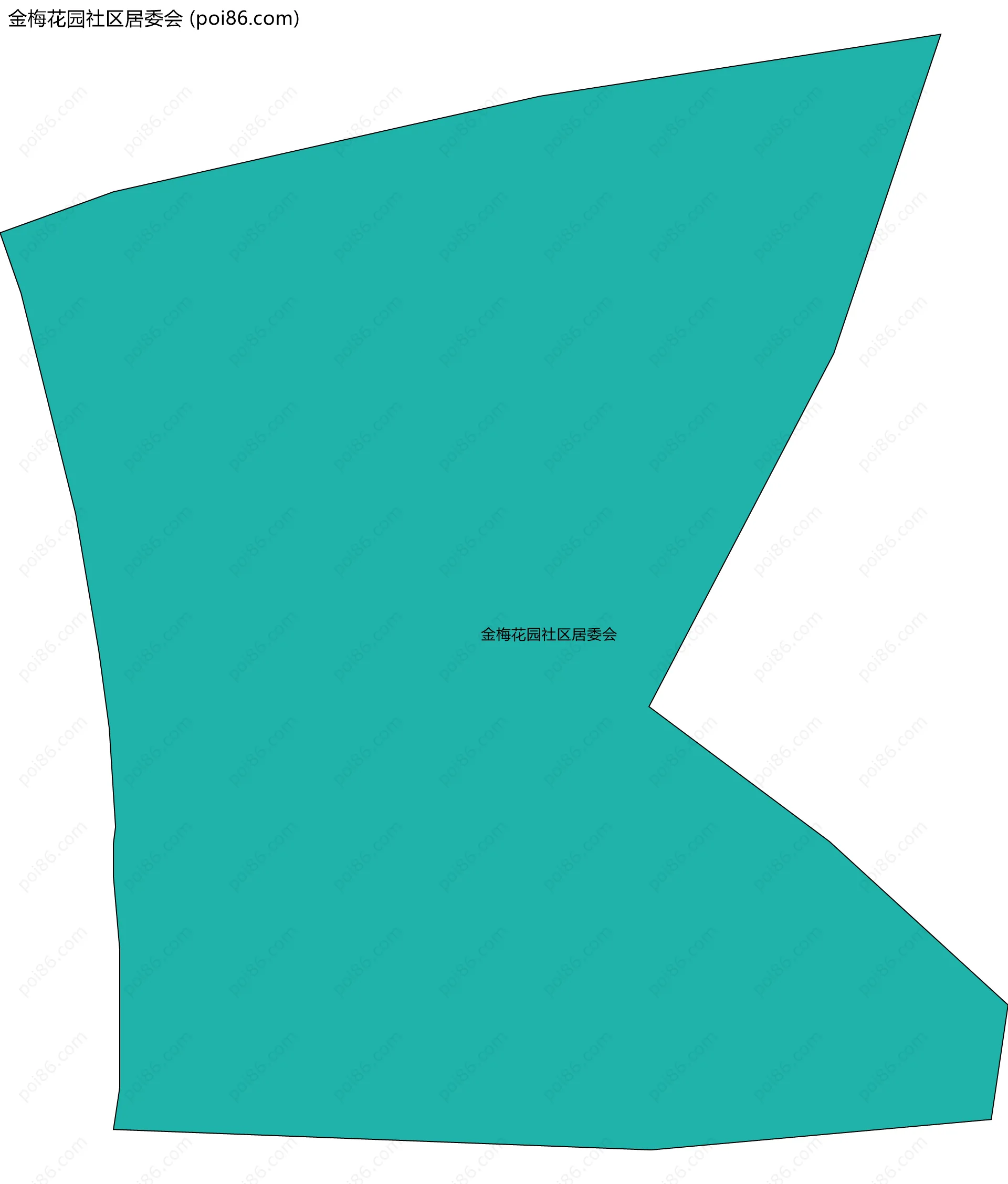 金梅花园社区居委会边界地图