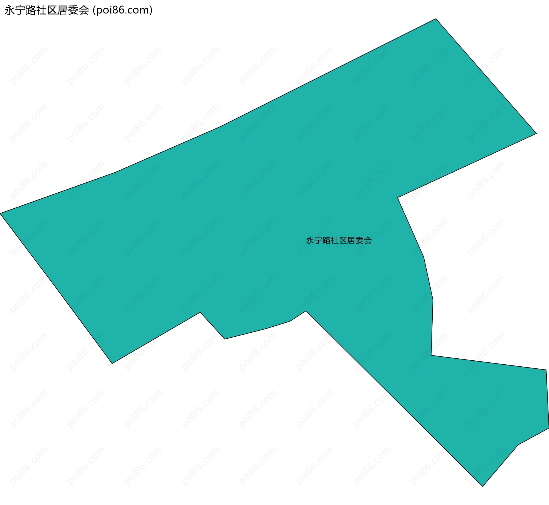 永宁路社区居委会边界地图