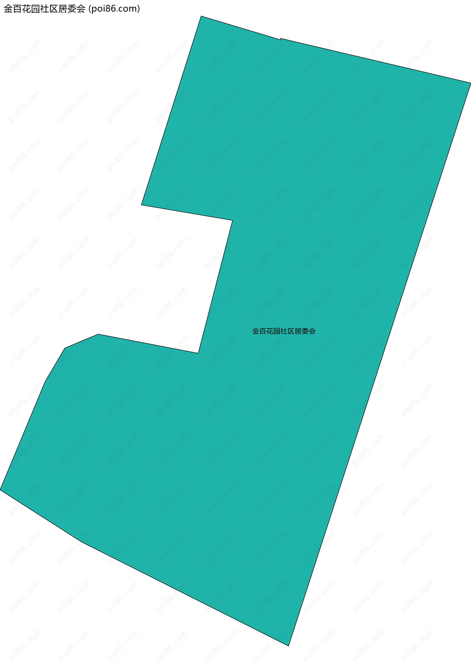 金百花园社区居委会边界地图