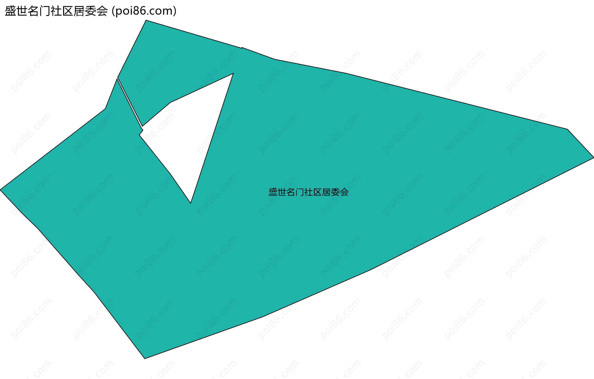 盛世名门社区居委会边界地图
