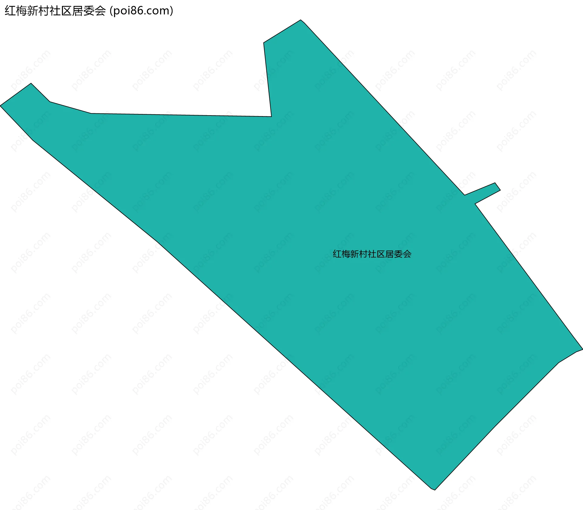 红梅新村社区居委会边界地图