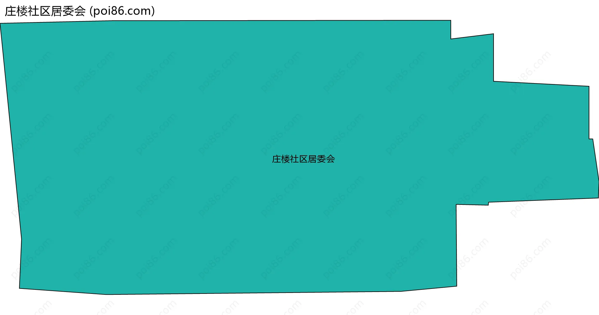 庄楼社区居委会边界地图