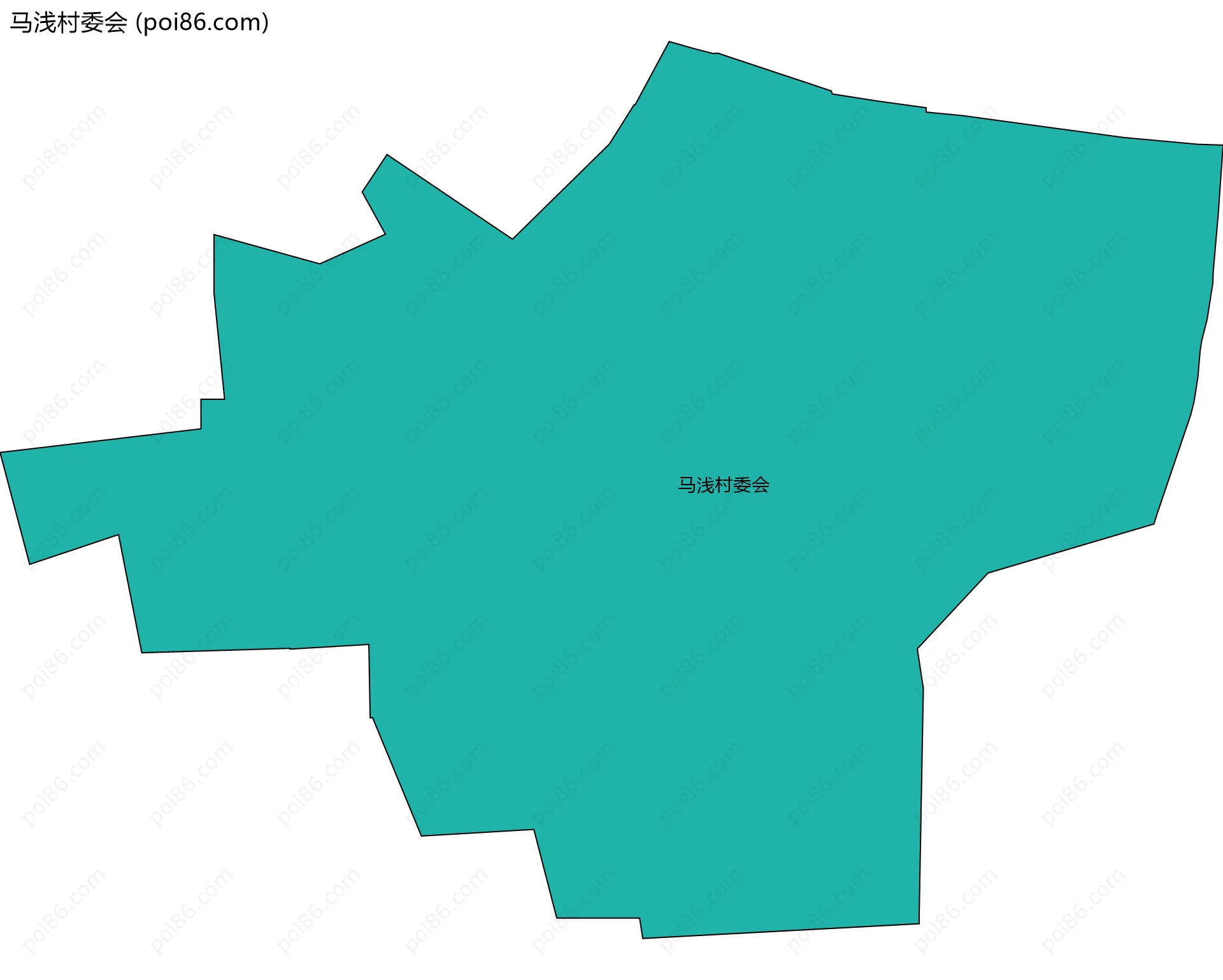 马浅村委会边界地图