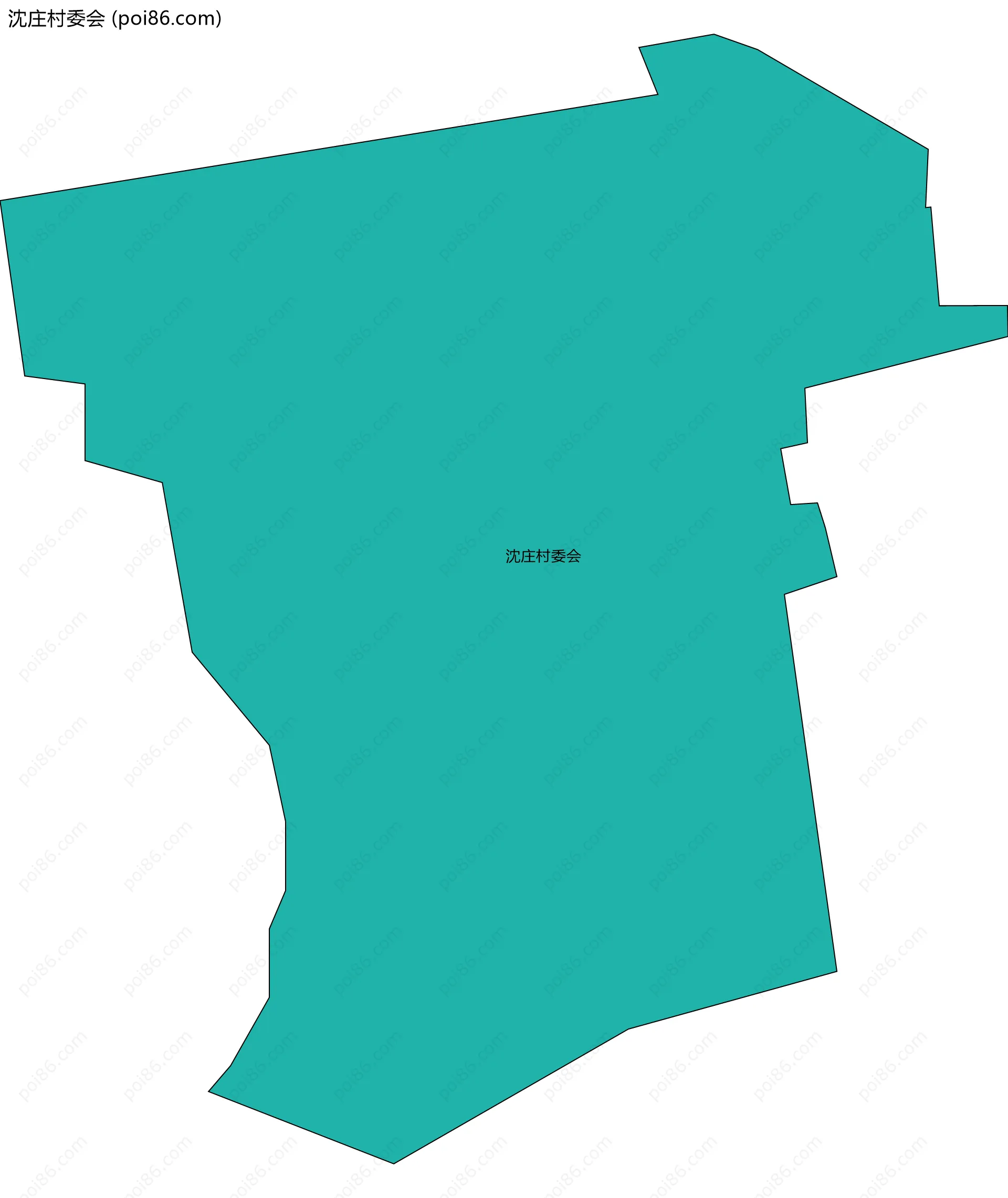 沈庄村委会边界地图