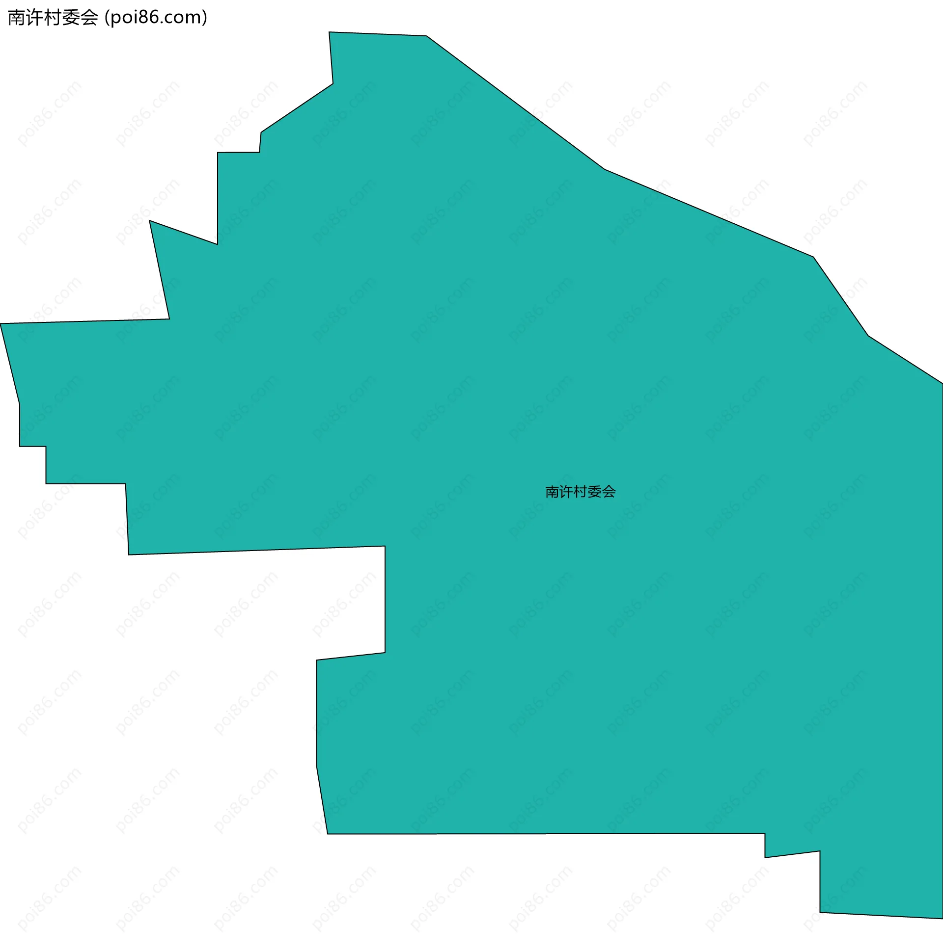南许村委会边界地图