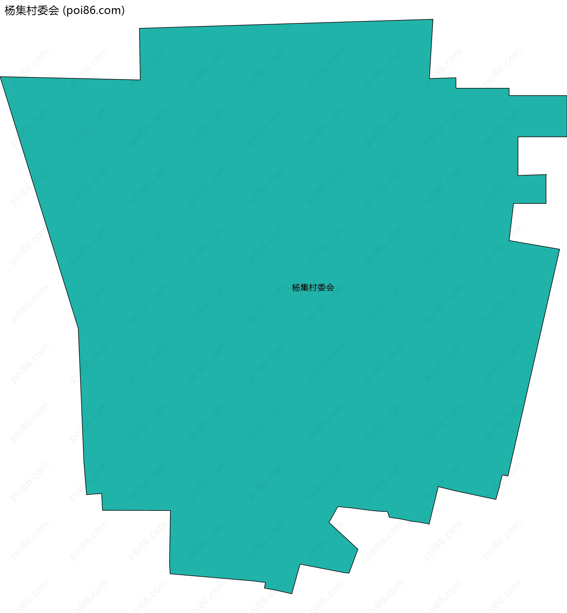 杨集村委会边界地图