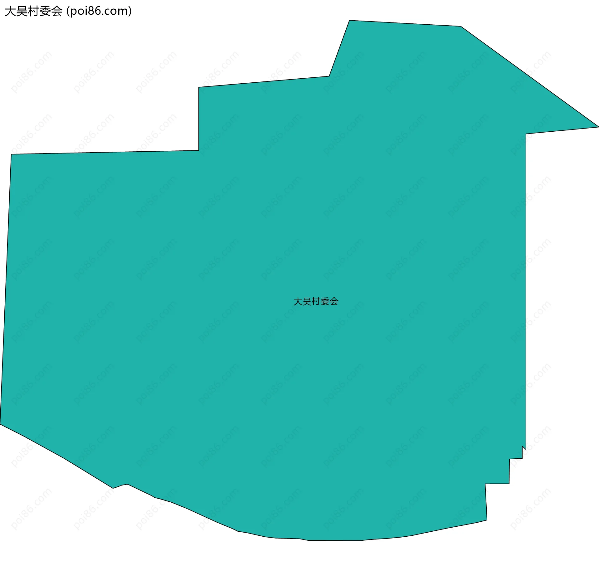 大吴村委会边界地图