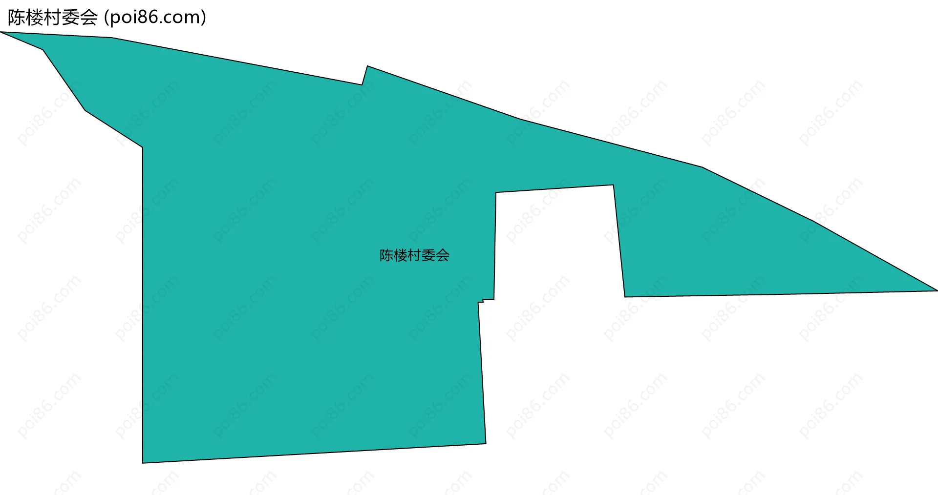 陈楼村委会边界地图