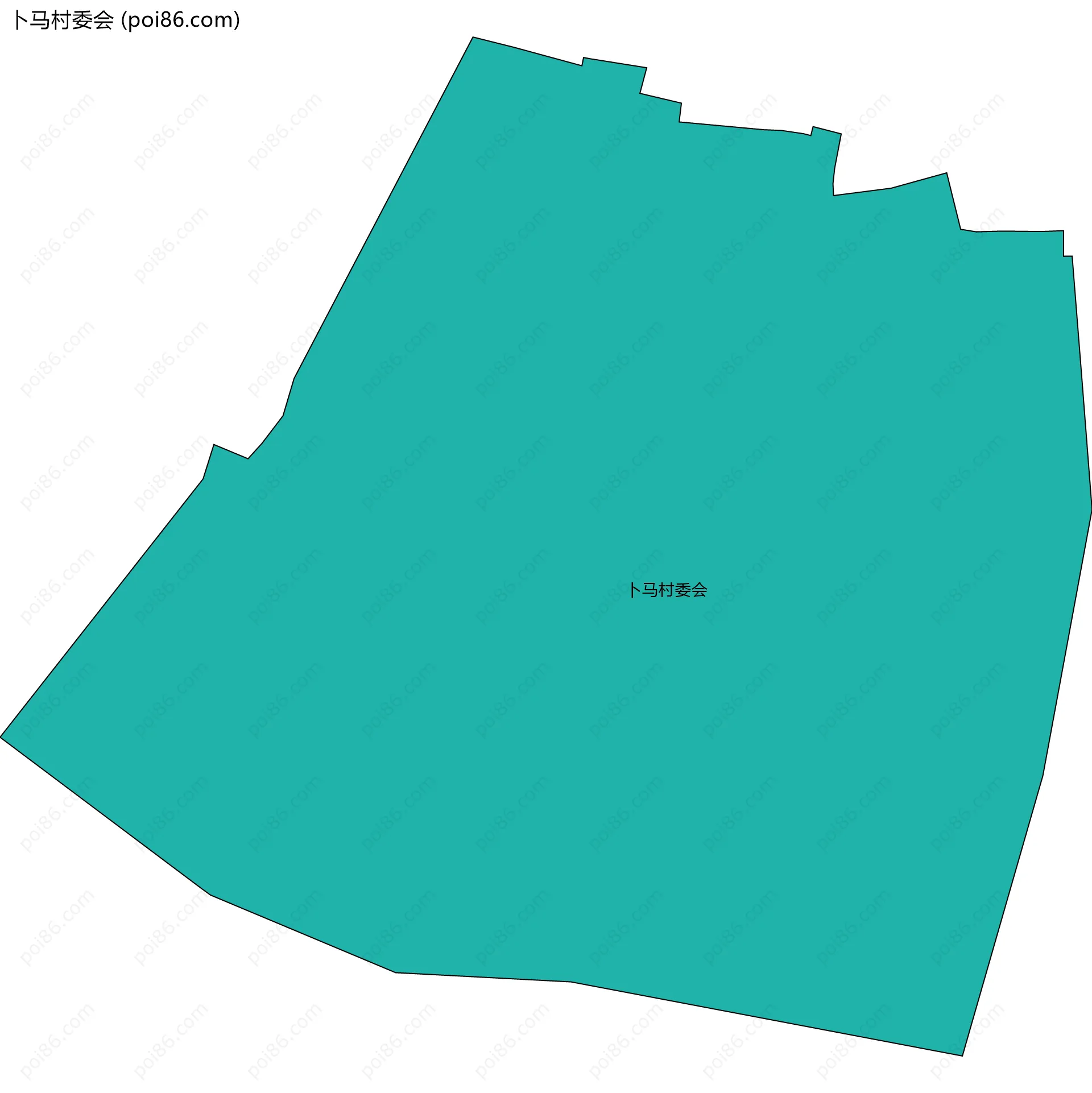 卜马村委会边界地图
