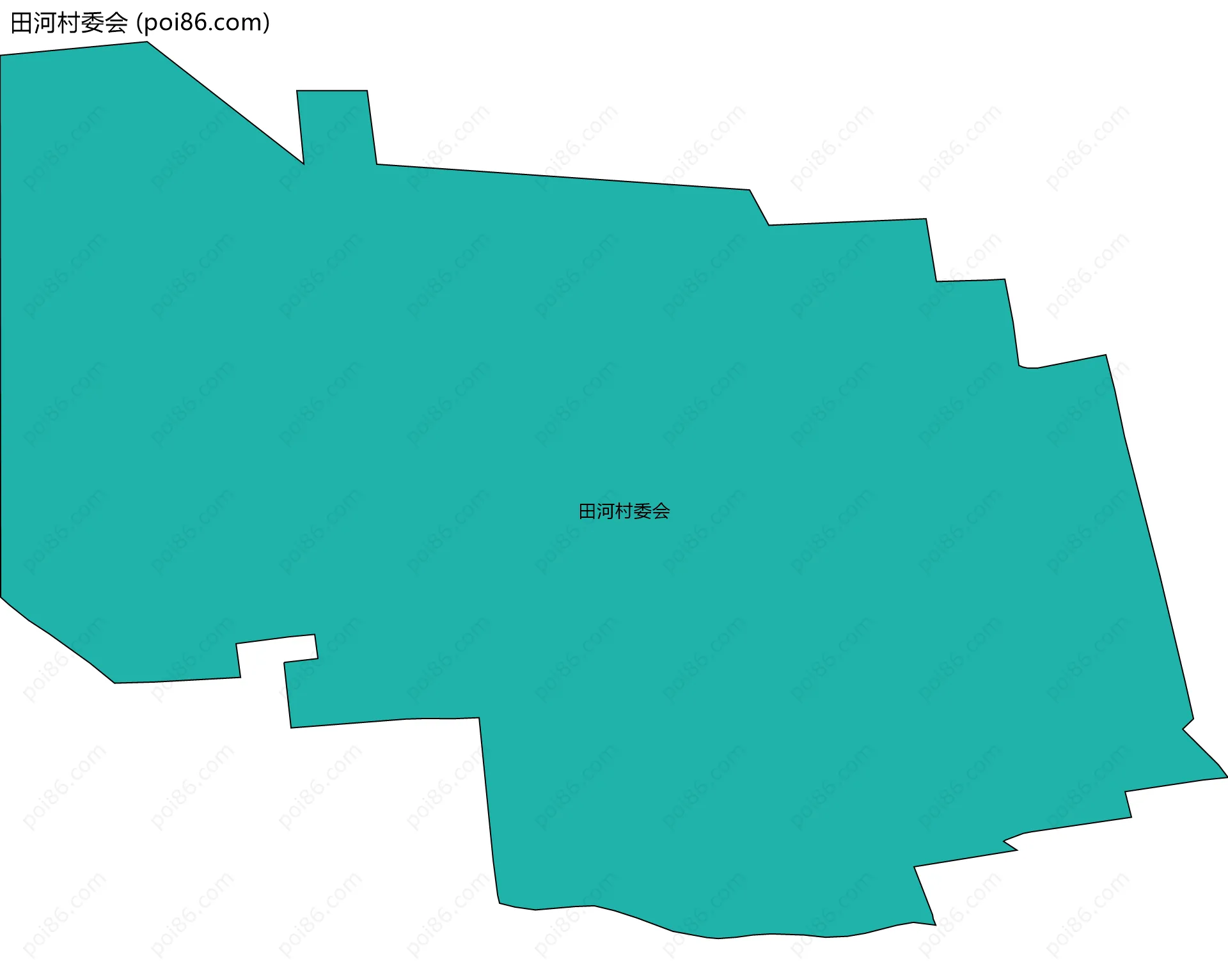 田河村委会边界地图