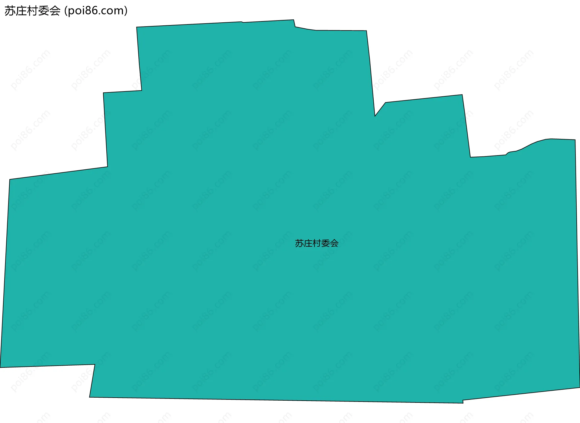 苏庄村委会边界地图