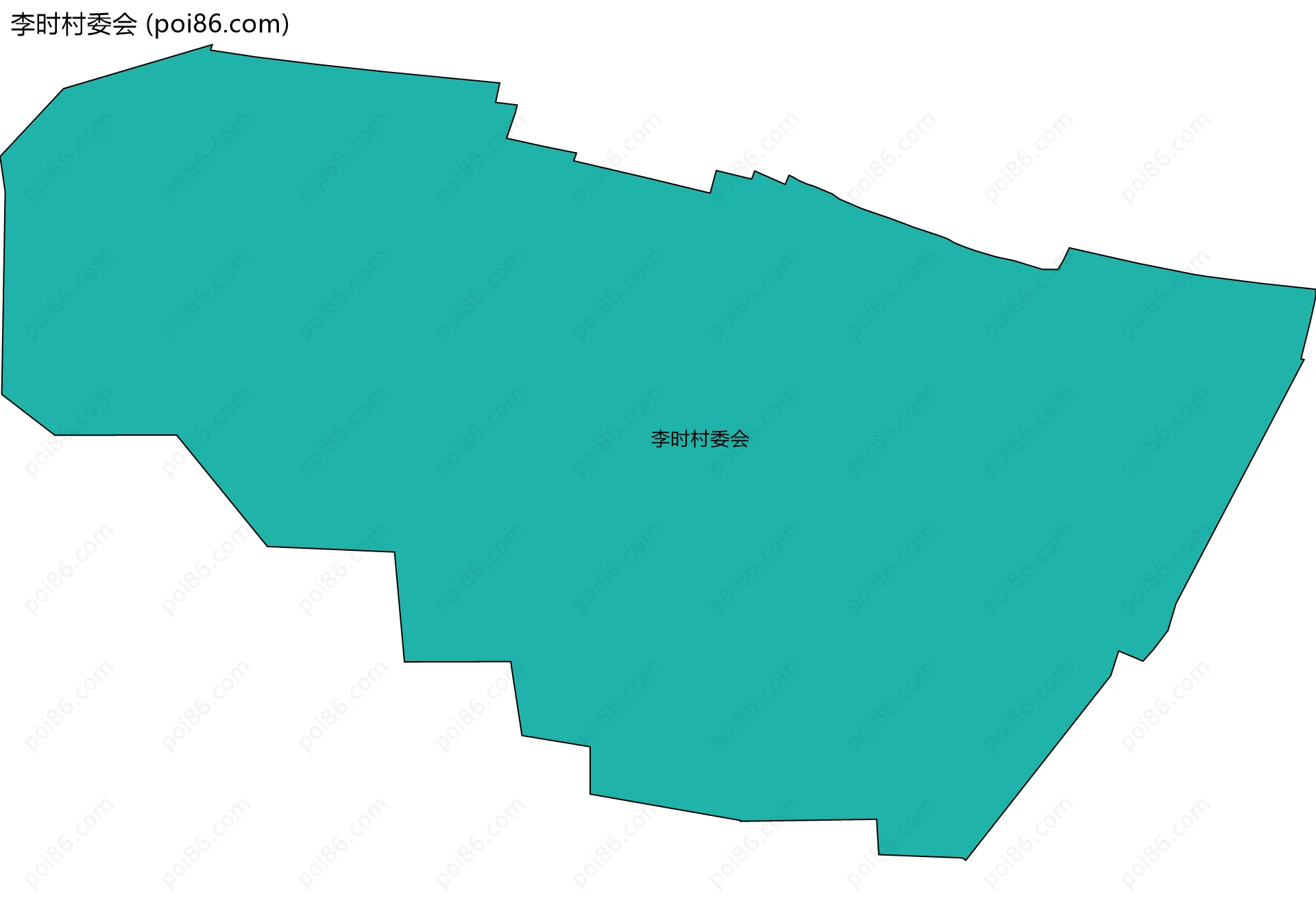 李时村委会边界地图