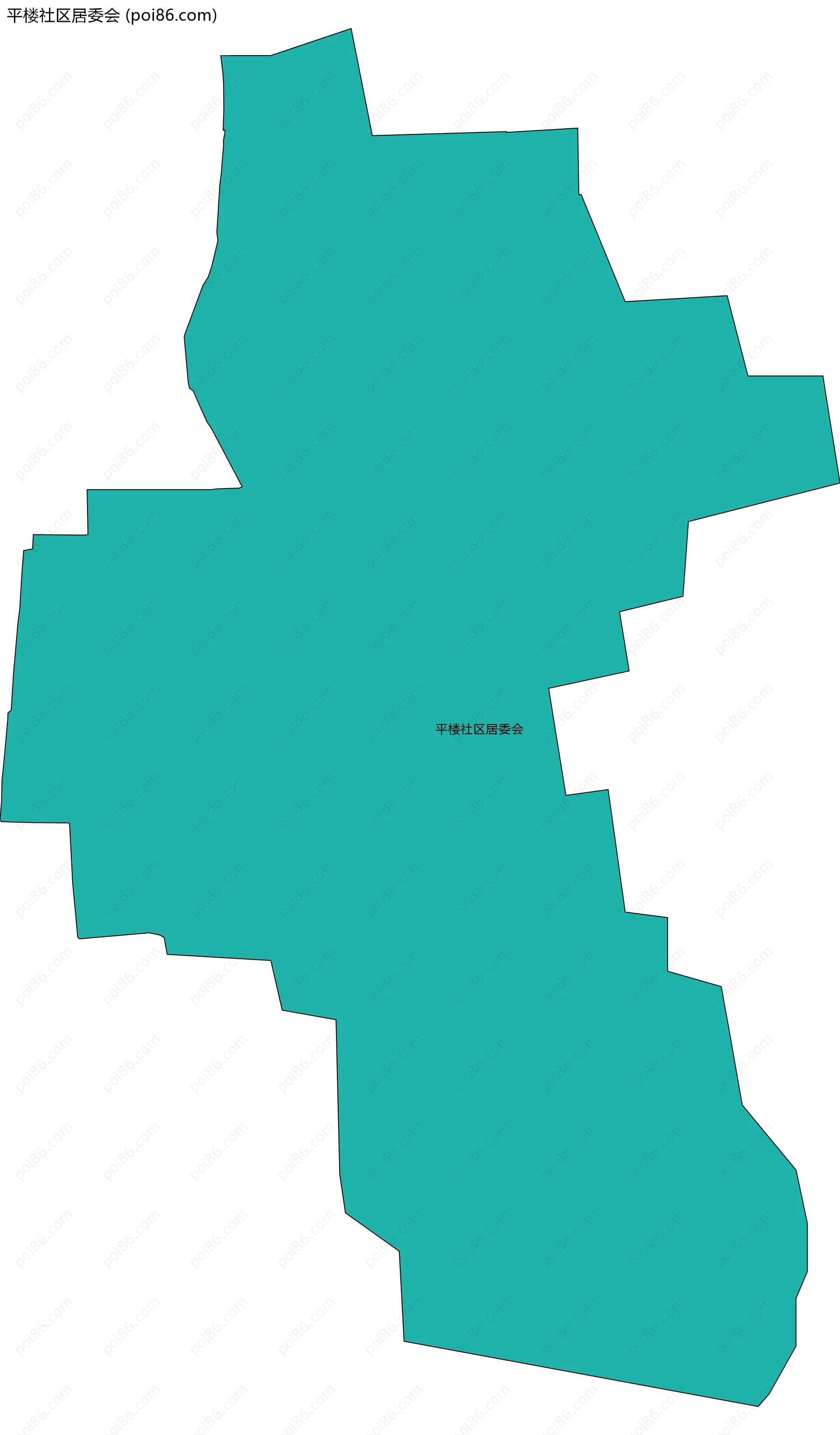 平楼社区居委会边界地图