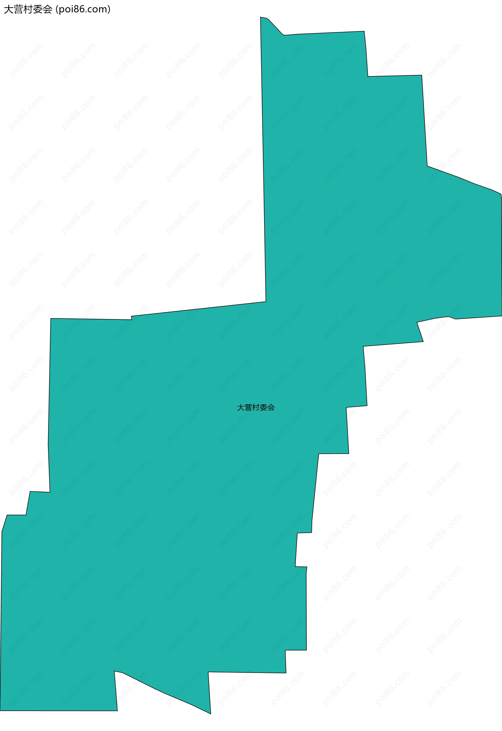 大营村委会边界地图