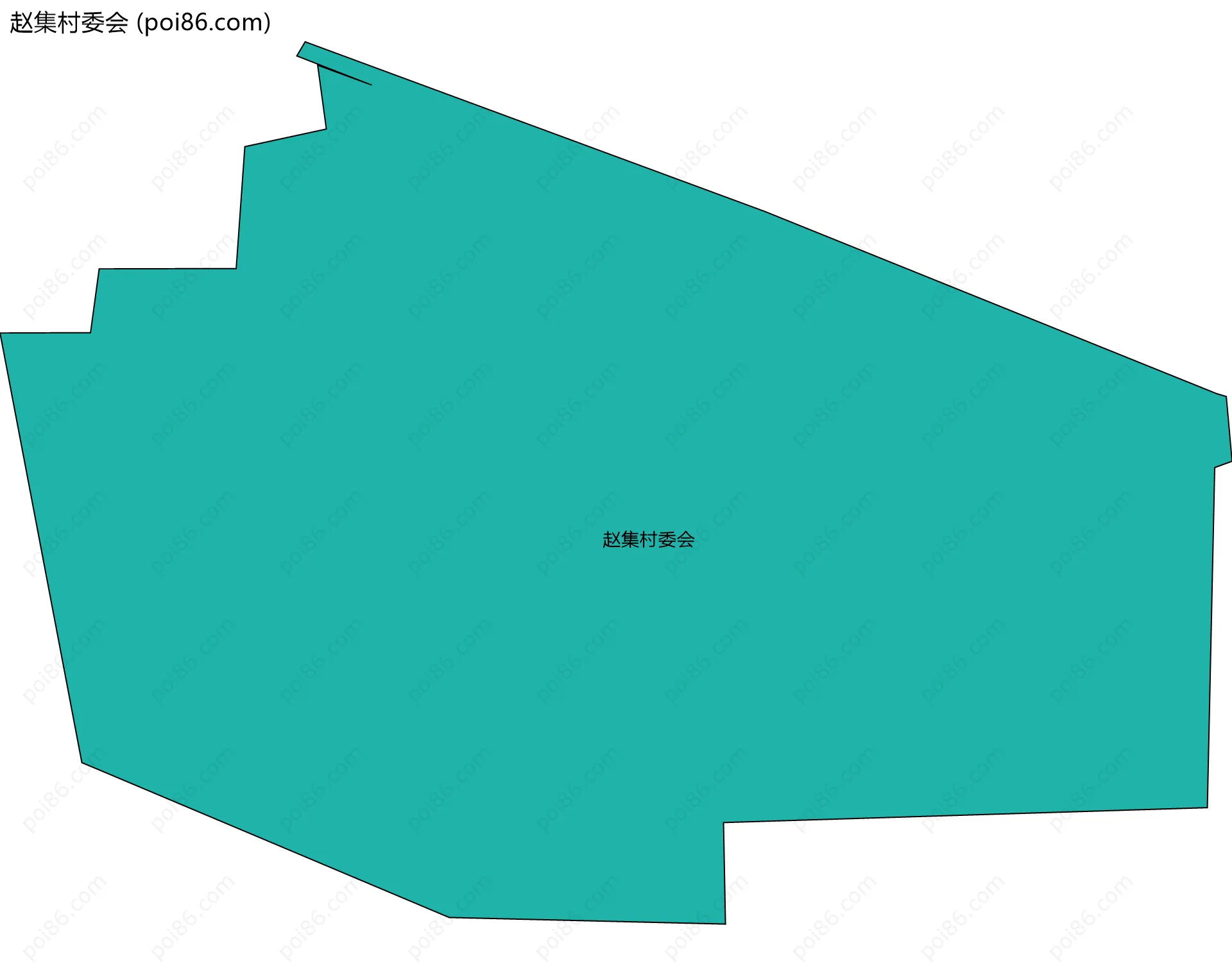 赵集村委会边界地图