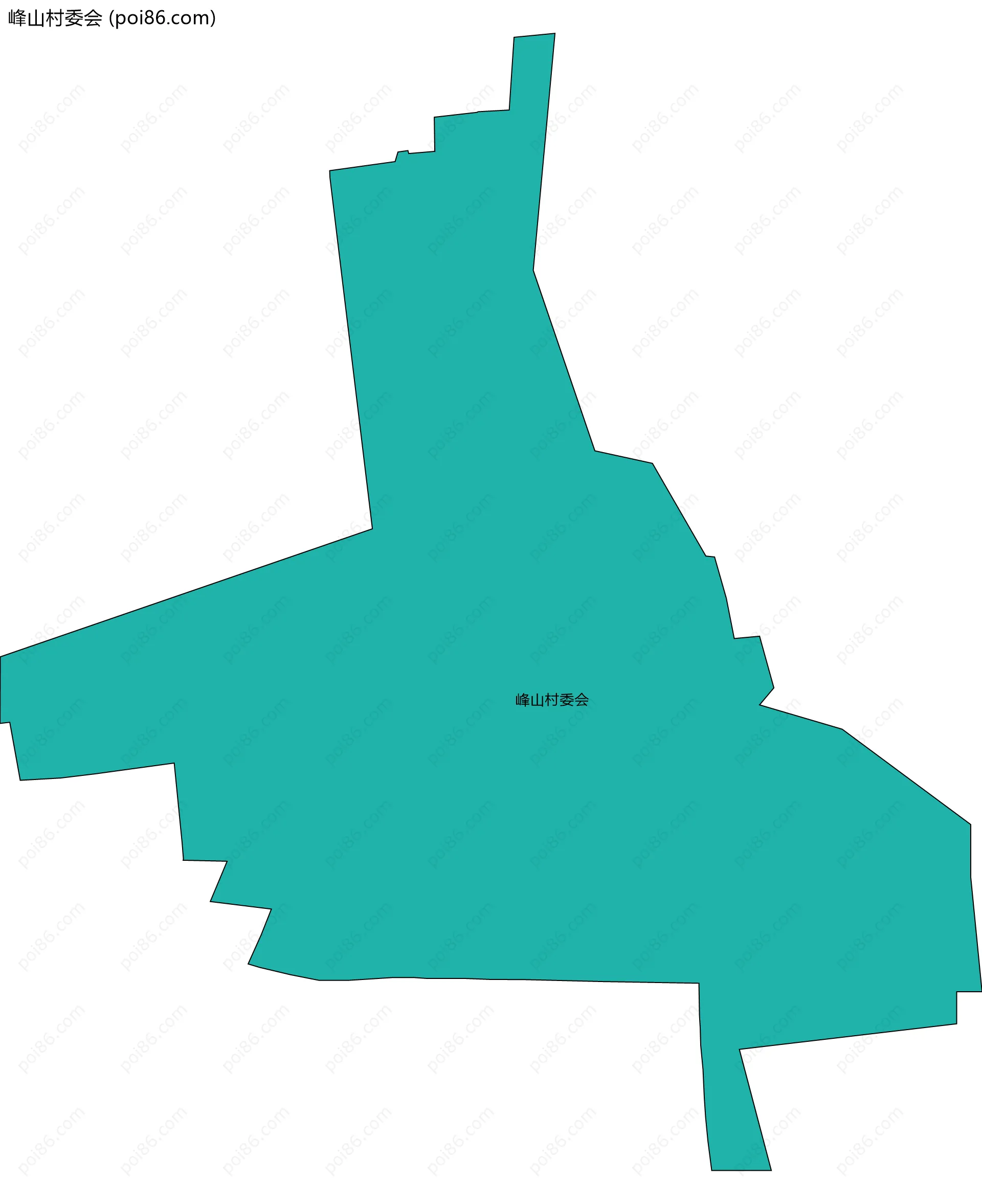 峰山村委会边界地图