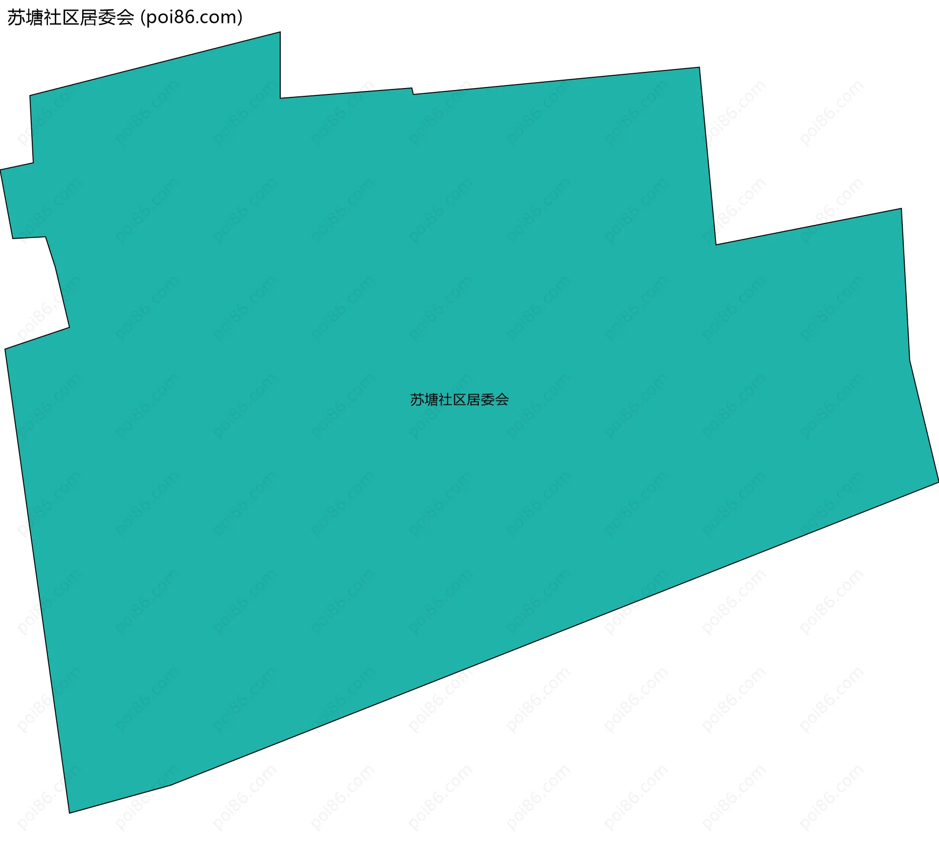 苏塘社区居委会边界地图