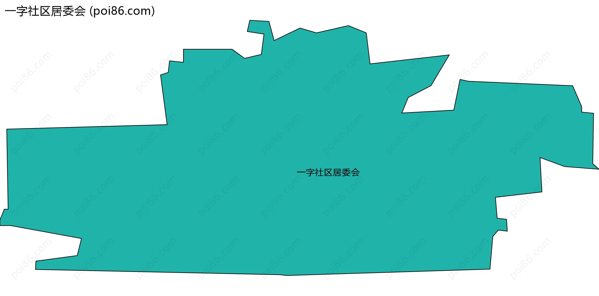 一字社区居委会边界地图