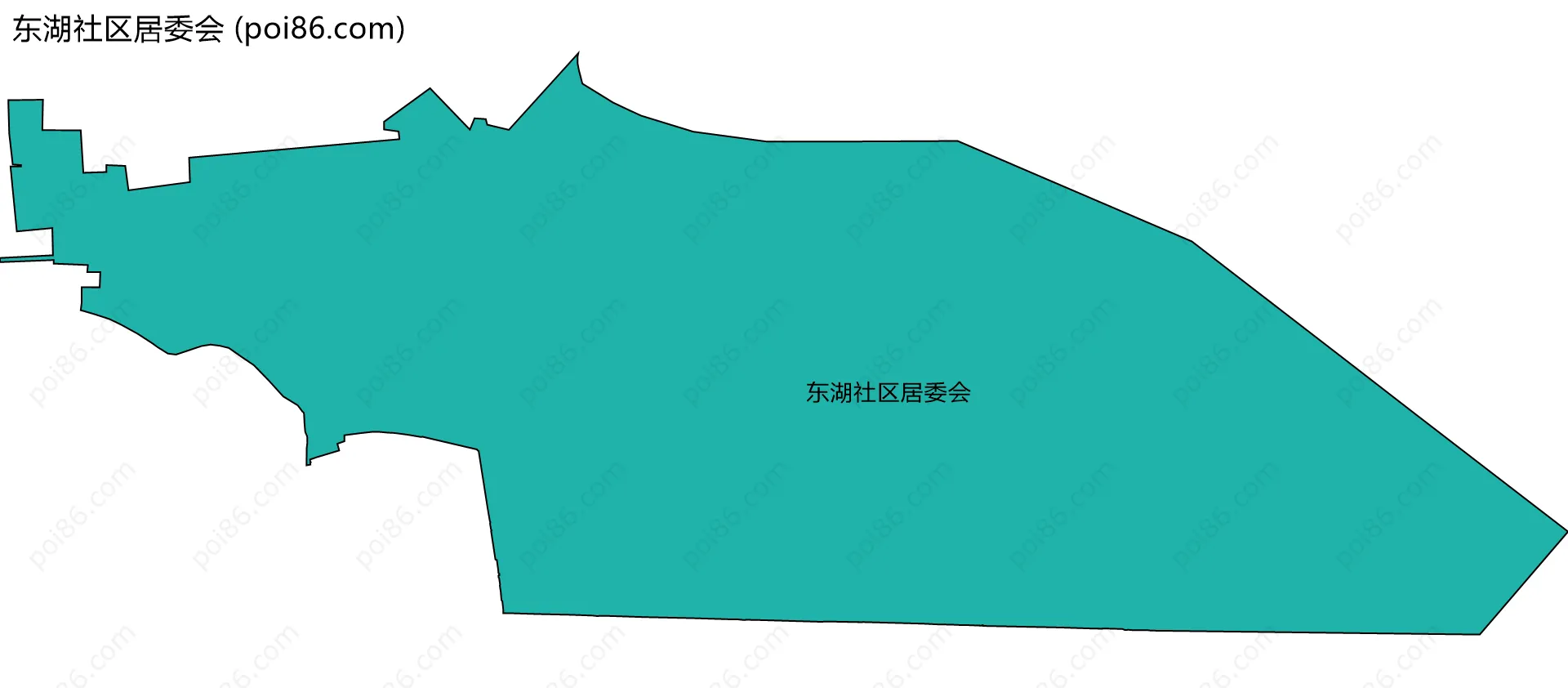 东湖社区居委会边界地图