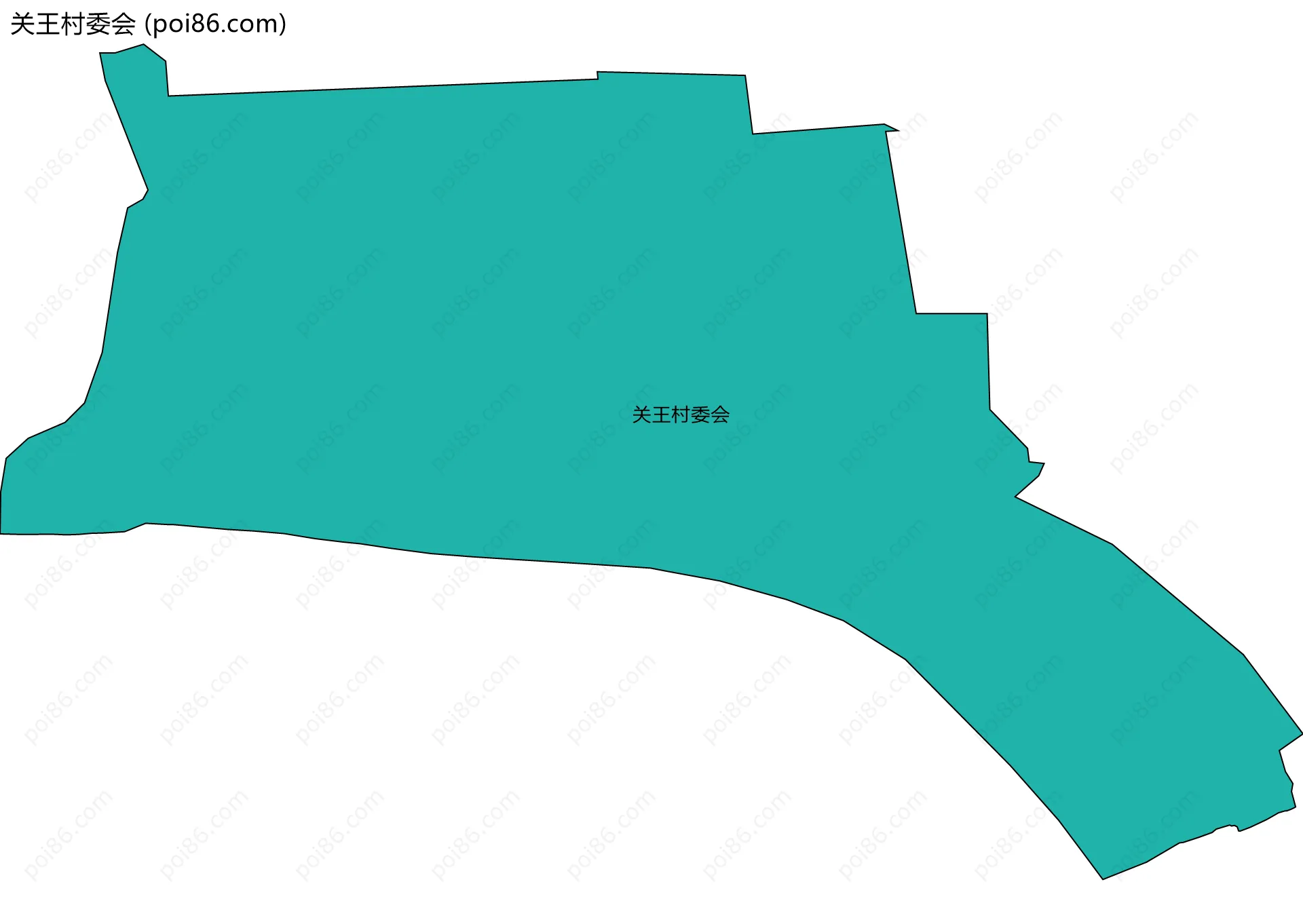 关王村委会边界地图