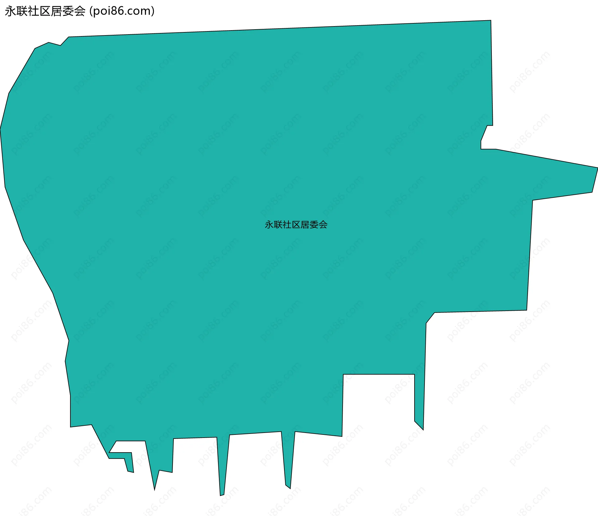 永联社区居委会边界地图