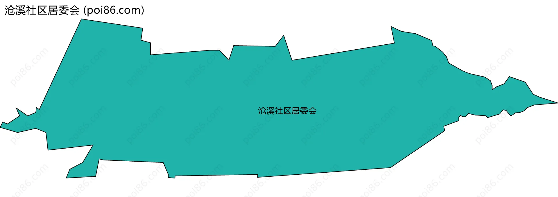 沧溪社区居委会边界地图