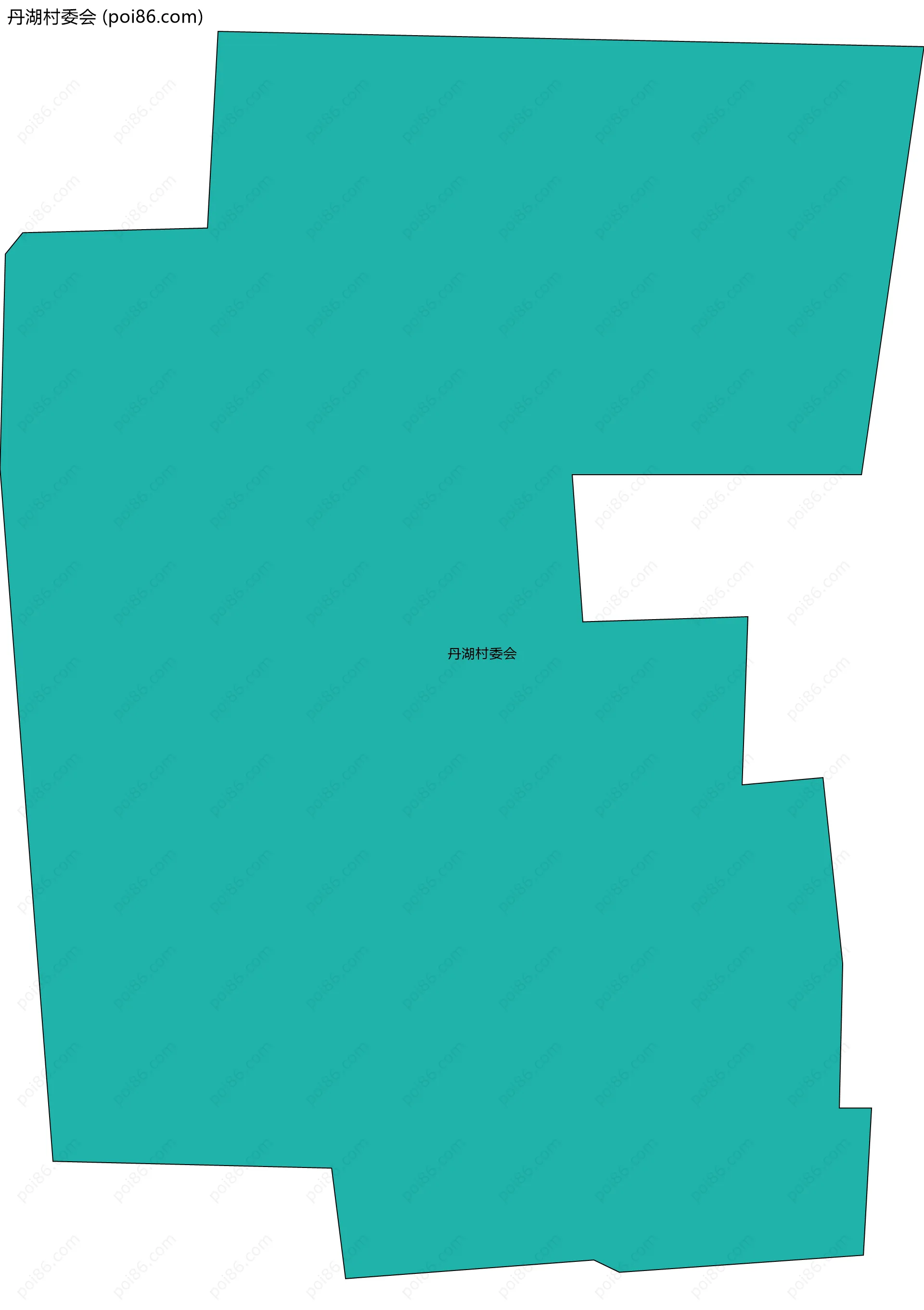 丹湖村委会边界地图