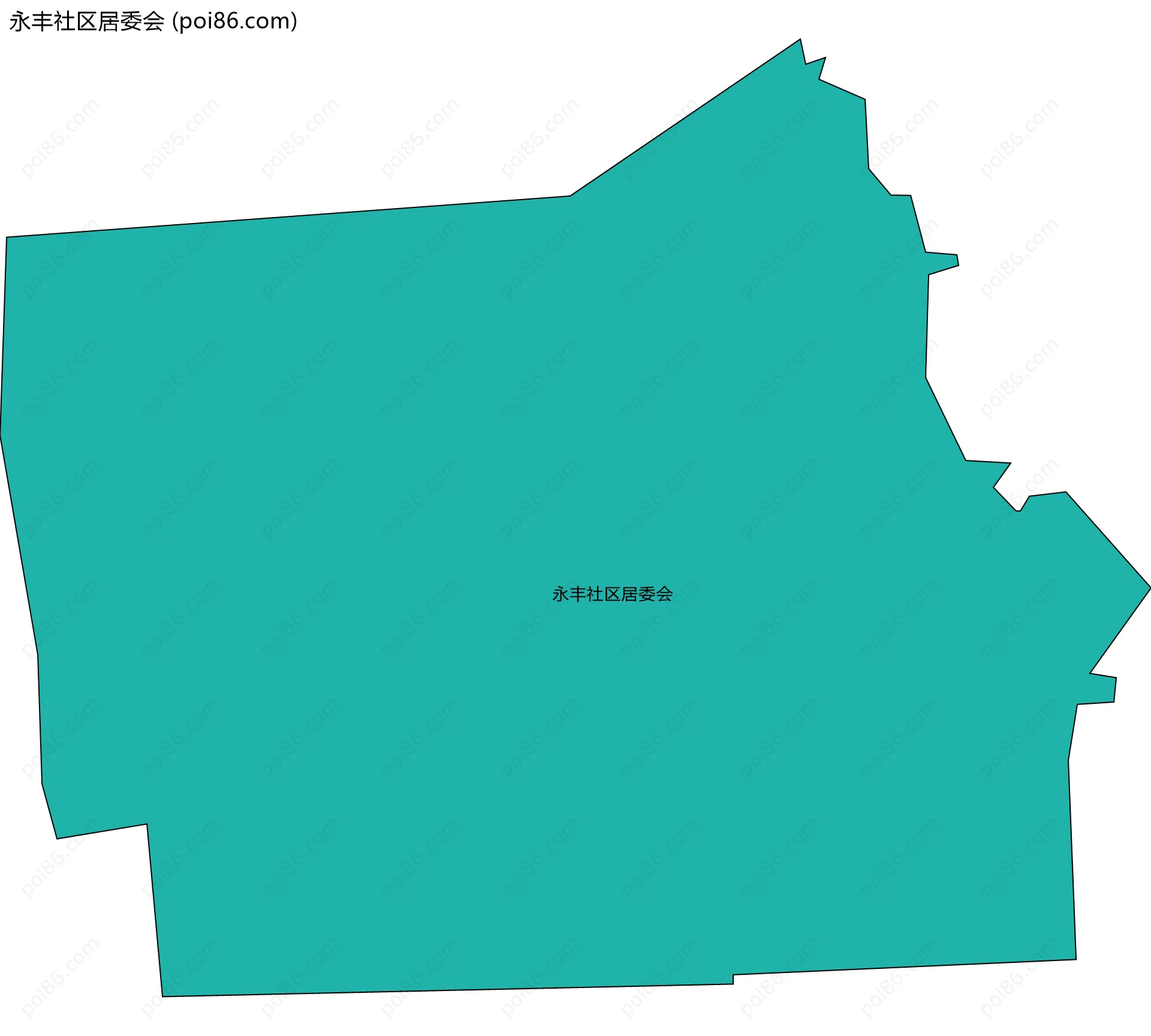 永丰社区居委会边界地图