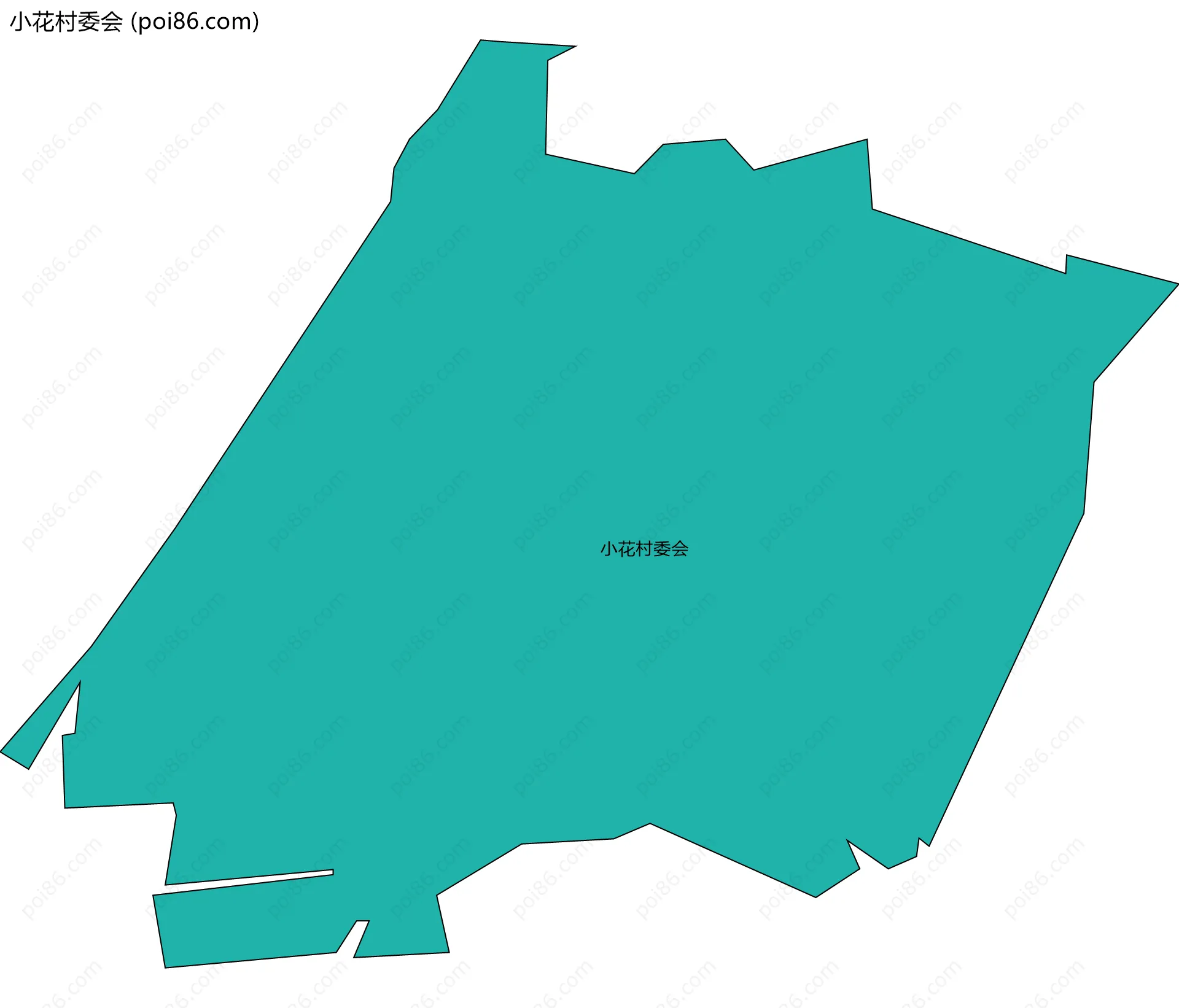 小花村委会边界地图
