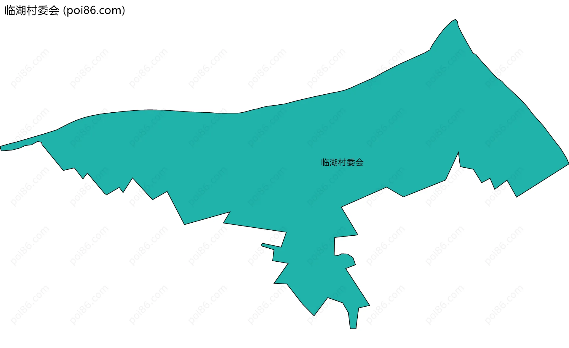 临湖村委会边界地图
