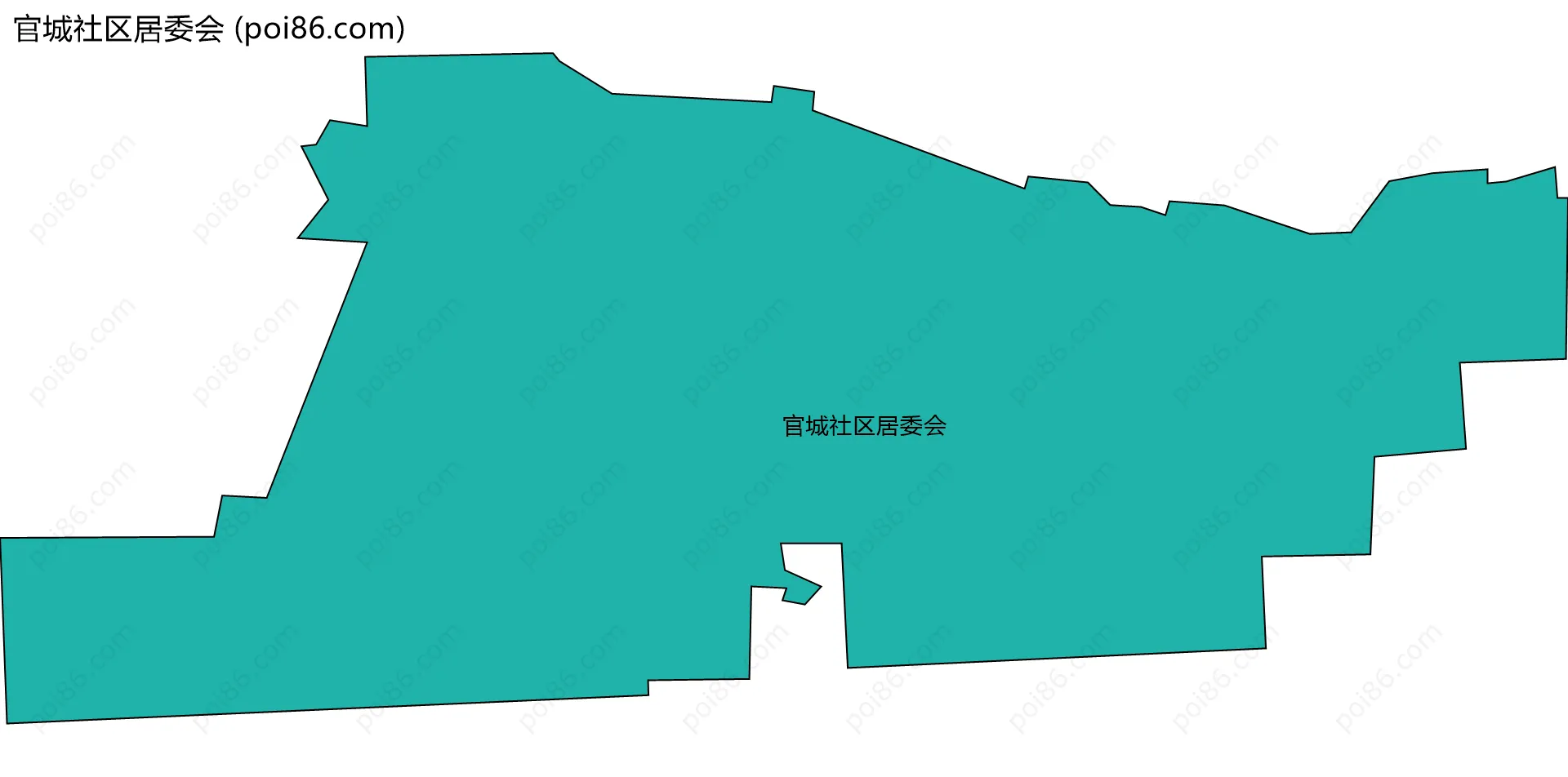 官城社区居委会边界地图