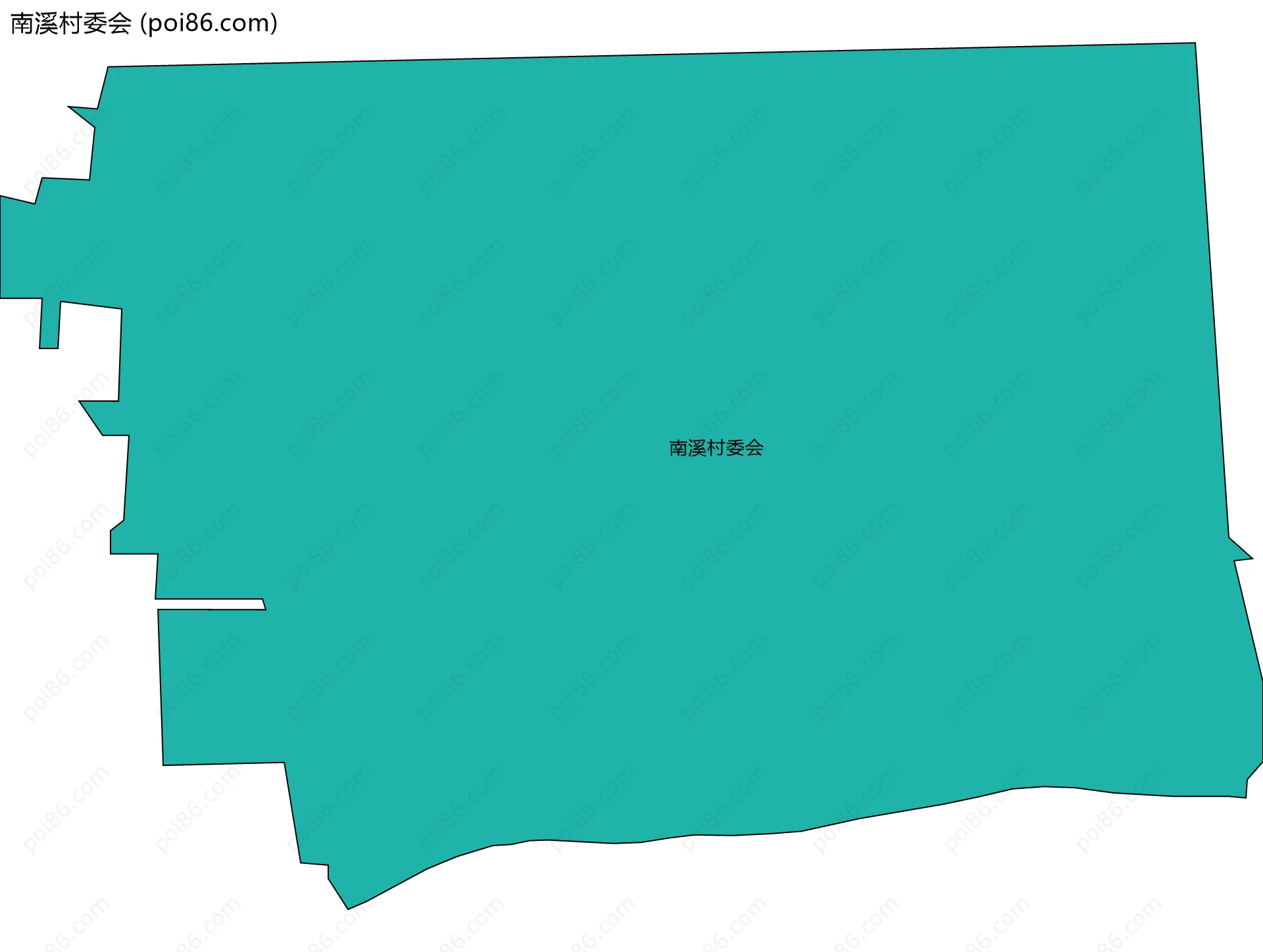 南溪村委会边界地图