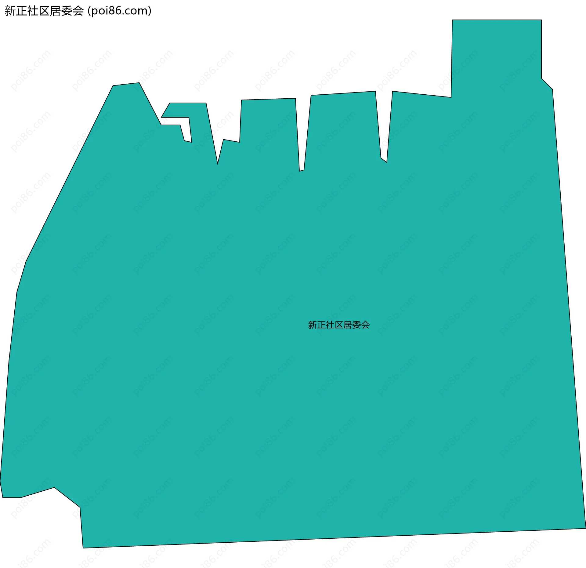 新正社区居委会边界地图