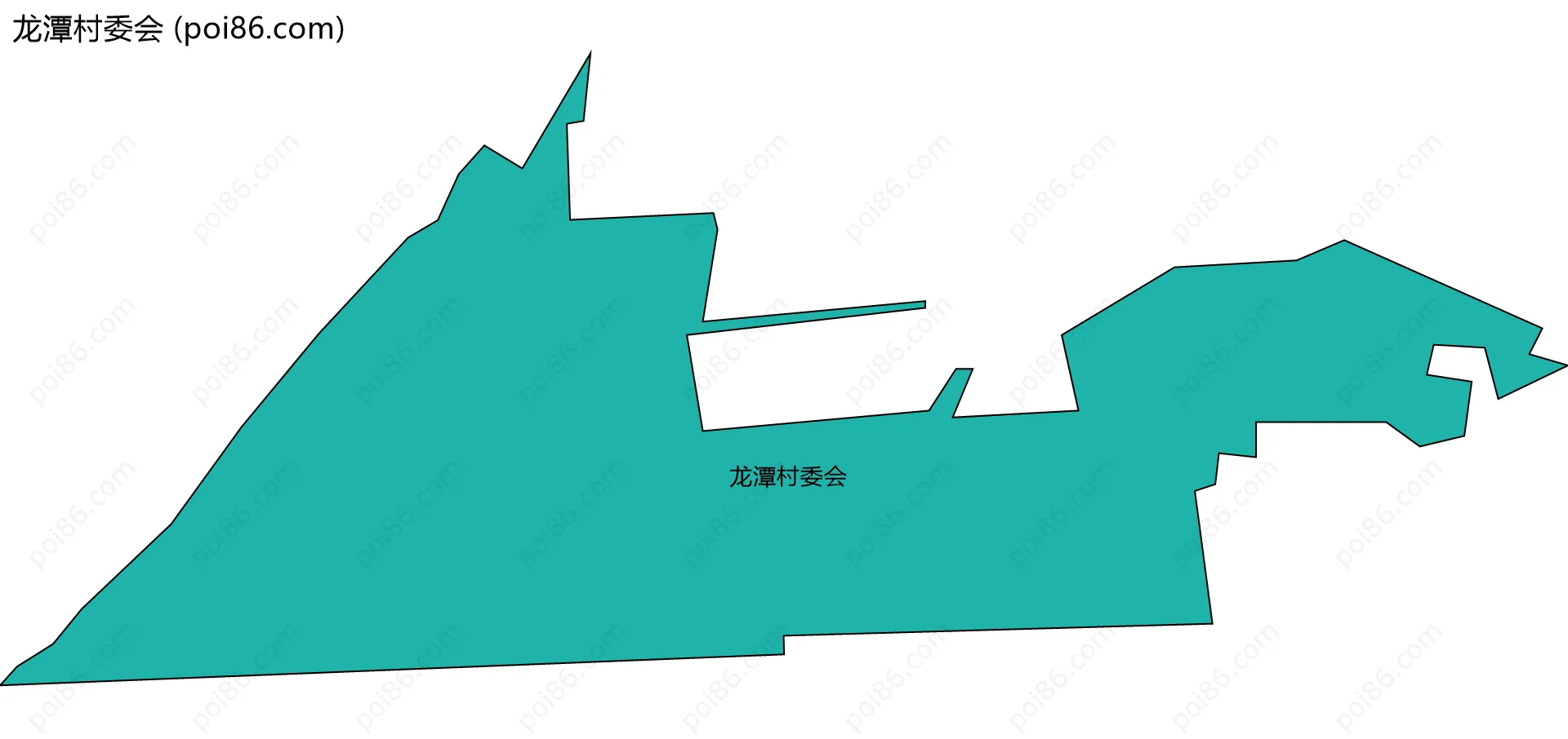 龙潭村委会边界地图