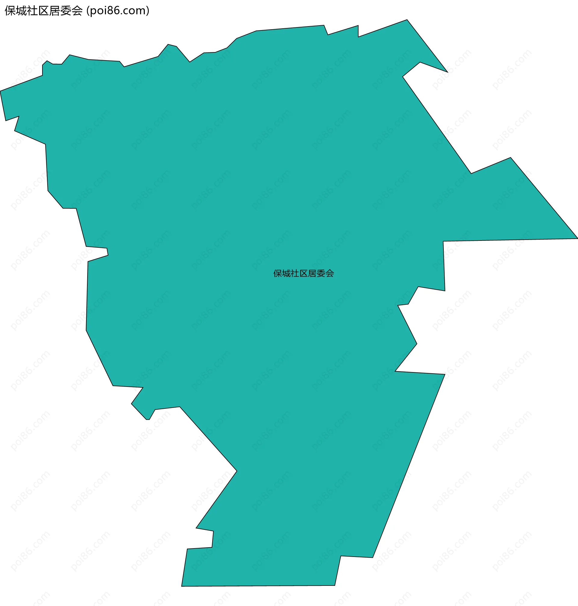 保城社区居委会边界地图